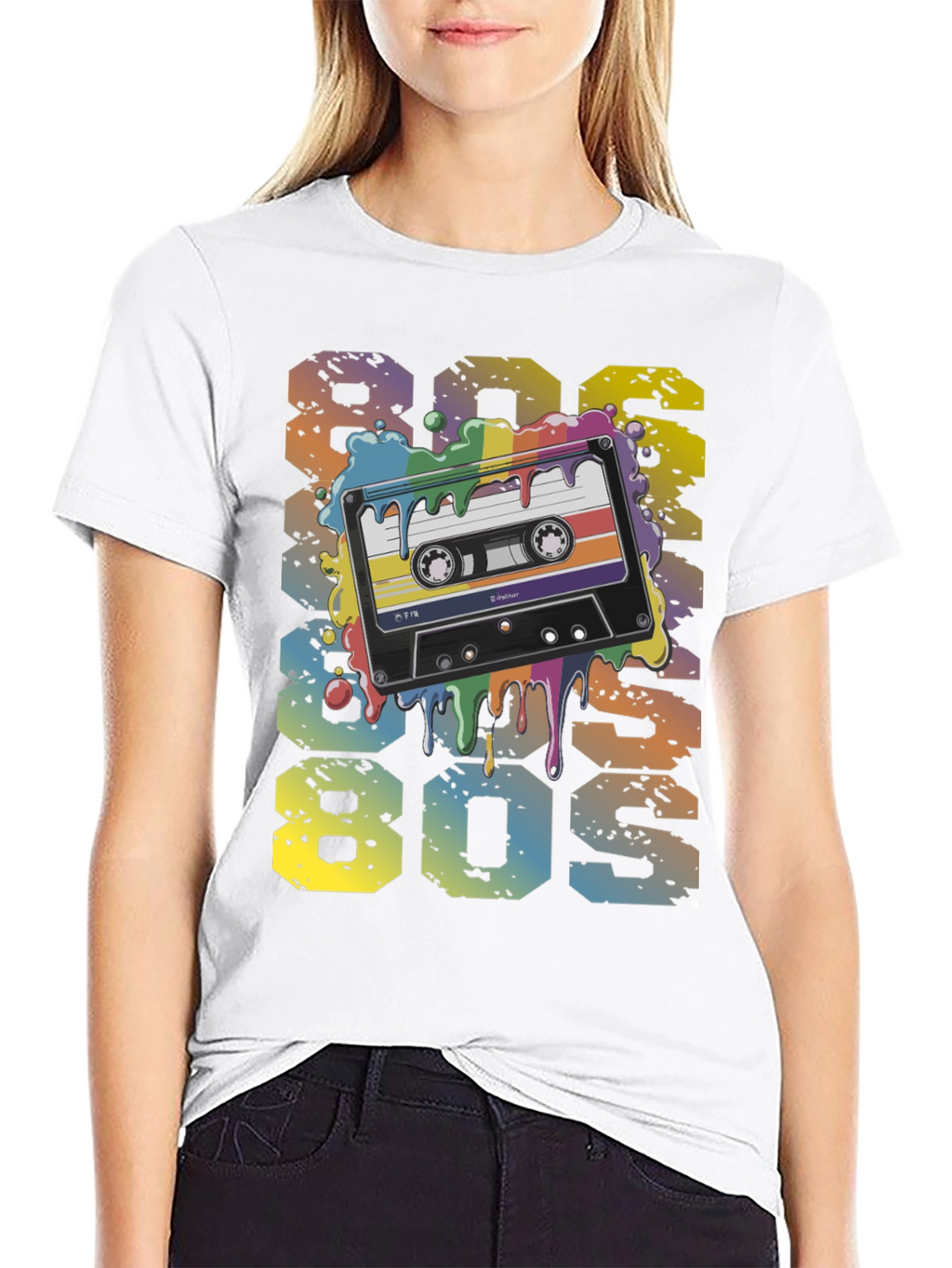 Retro 80s Cassette Tape Graphic T-Shirt