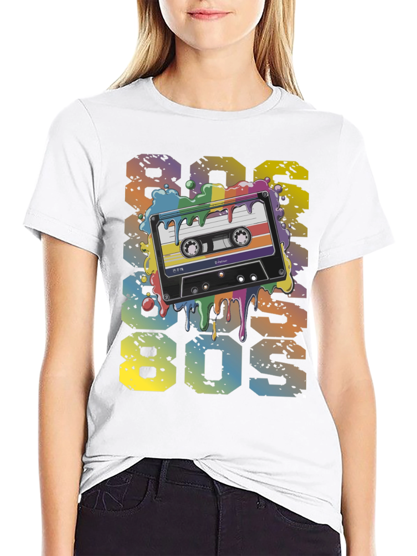 Retro 80s Cassette Tape Graphic T-Shirt