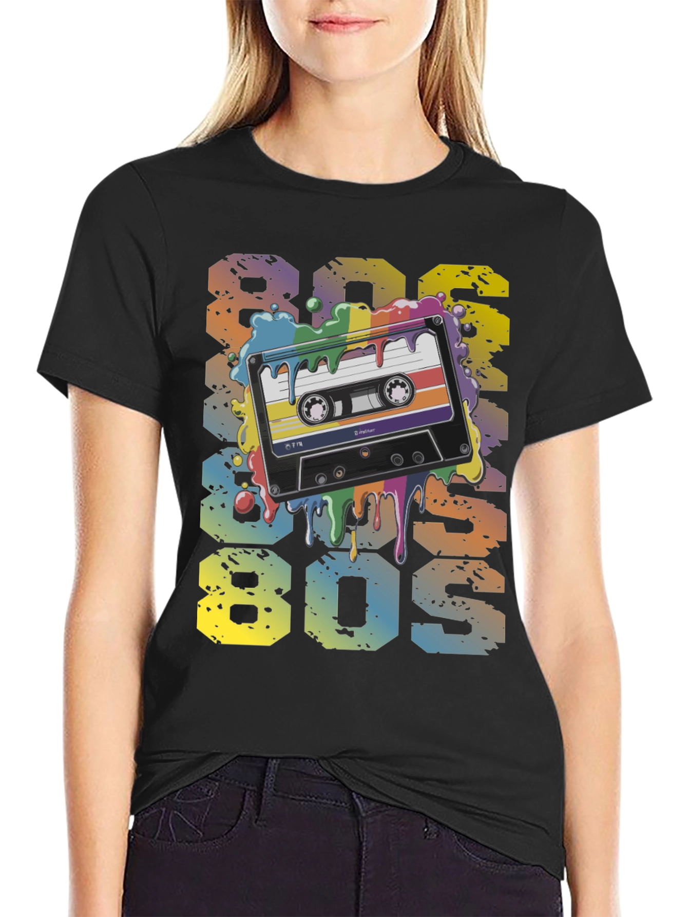 Retro 80s Cassette Tape Graphic T-Shirt