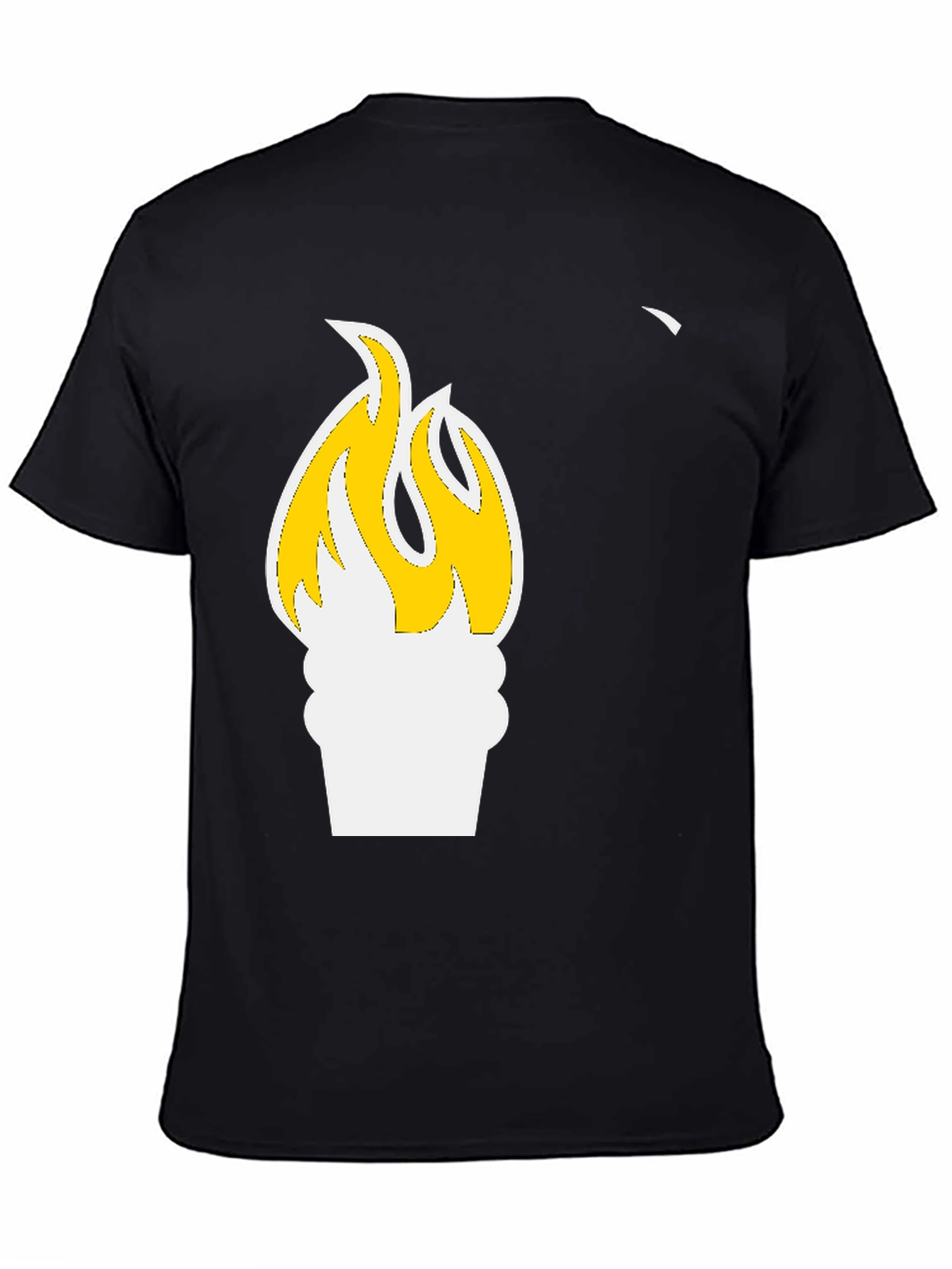 Flame Graphic Black T-Shirt