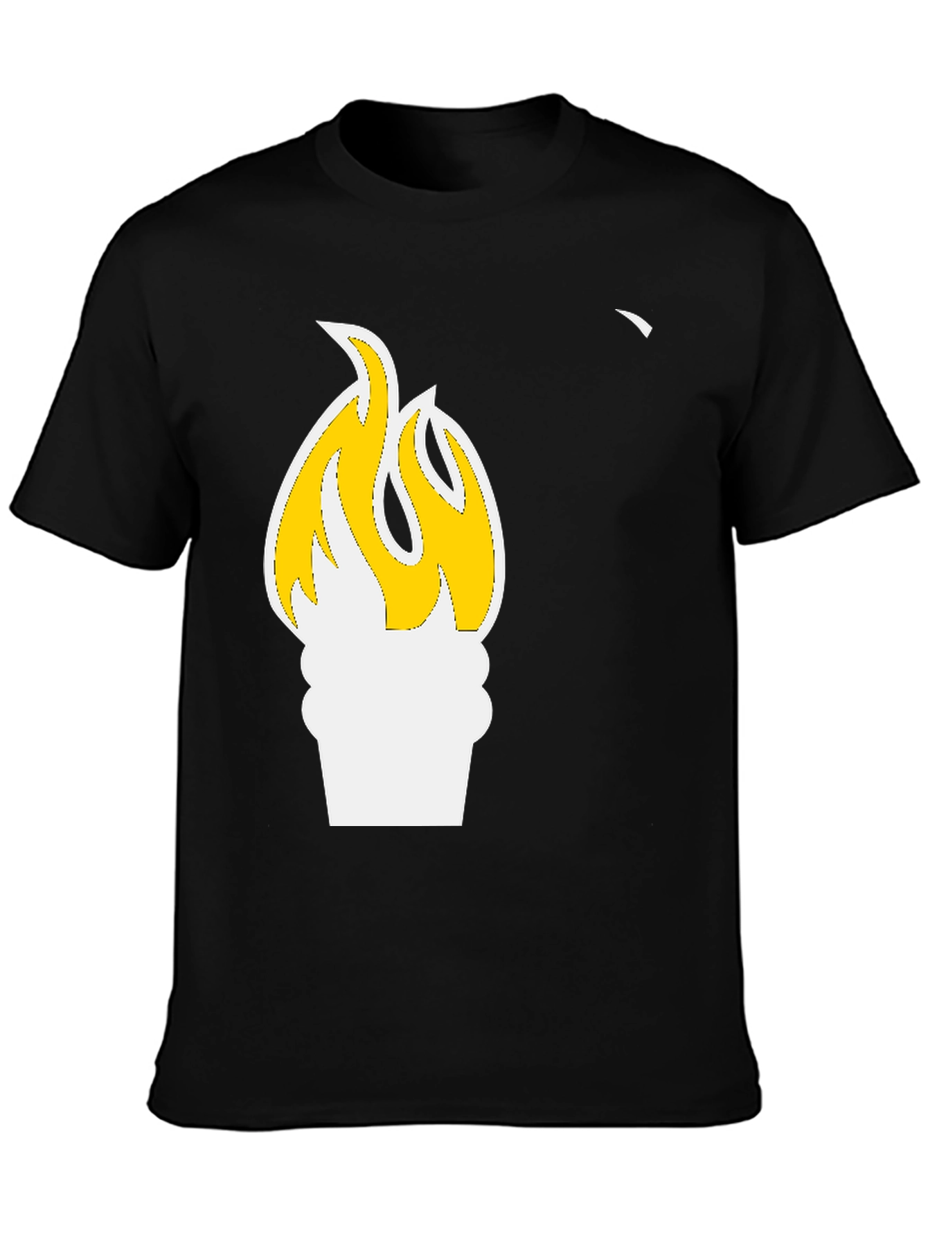 Flame Graphic Black T-Shirt