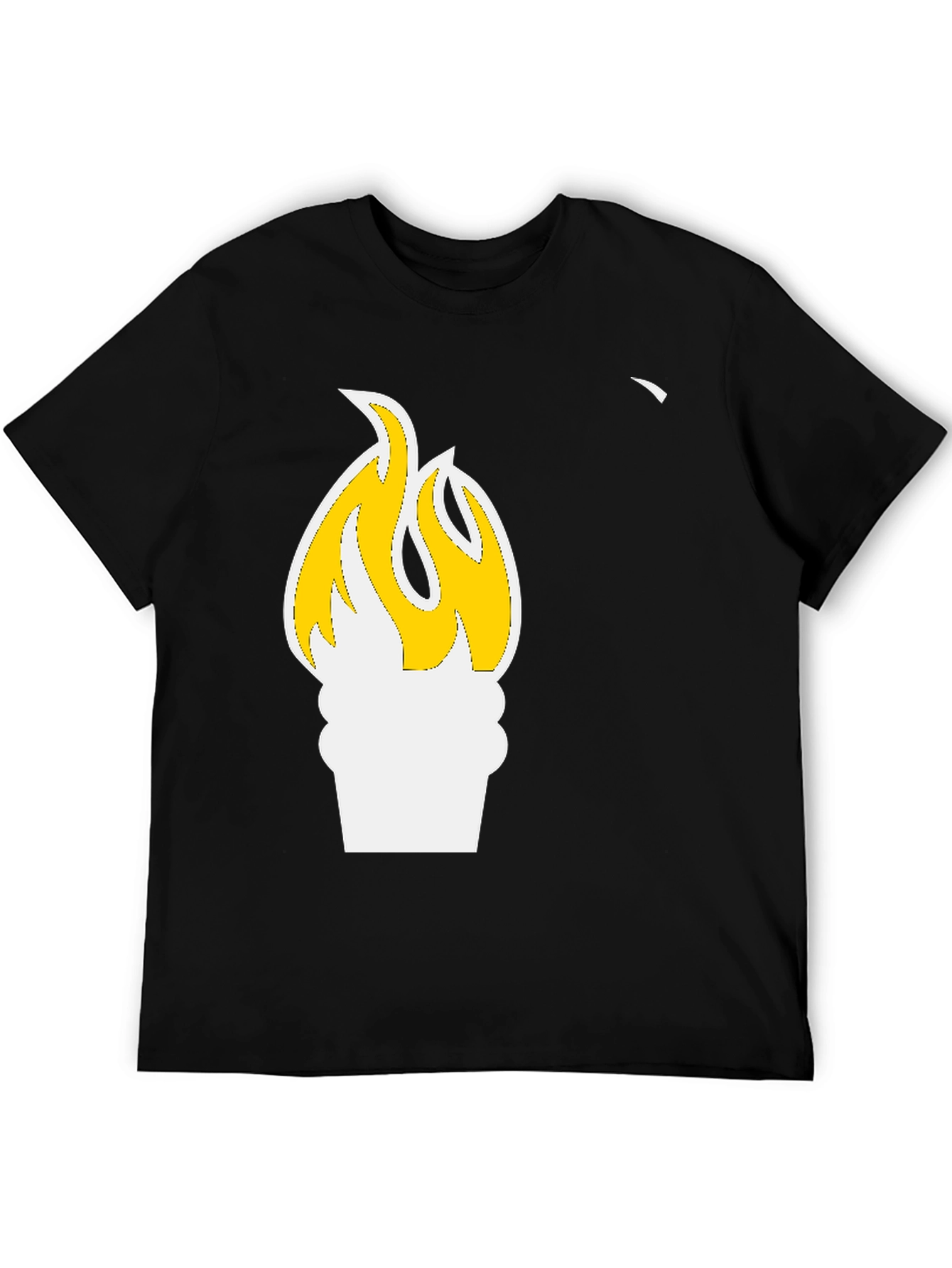 Flame Graphic Black T-Shirt