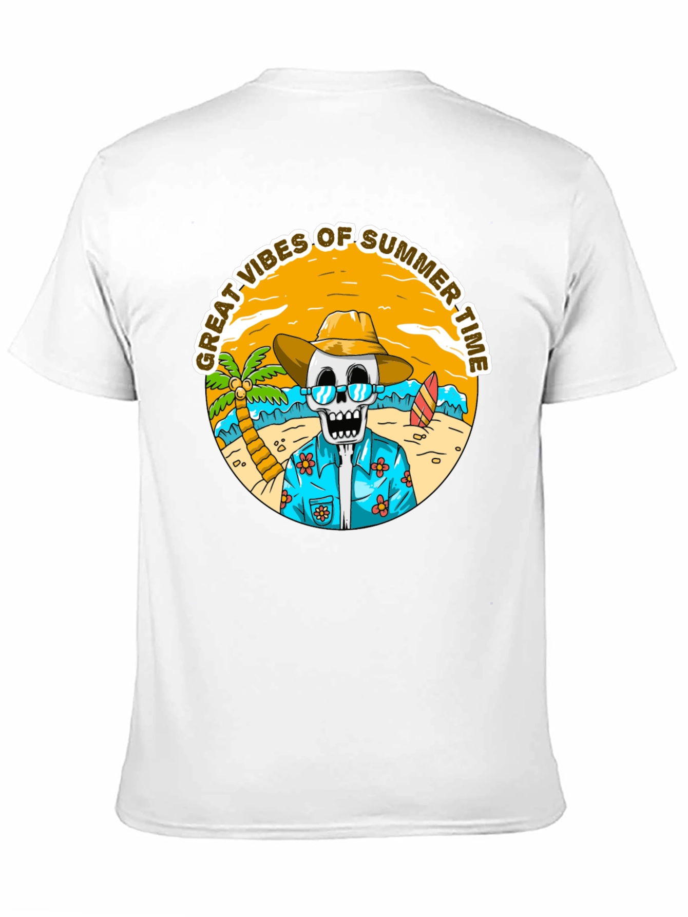 Summer Vibes Skeleton T-Shirt