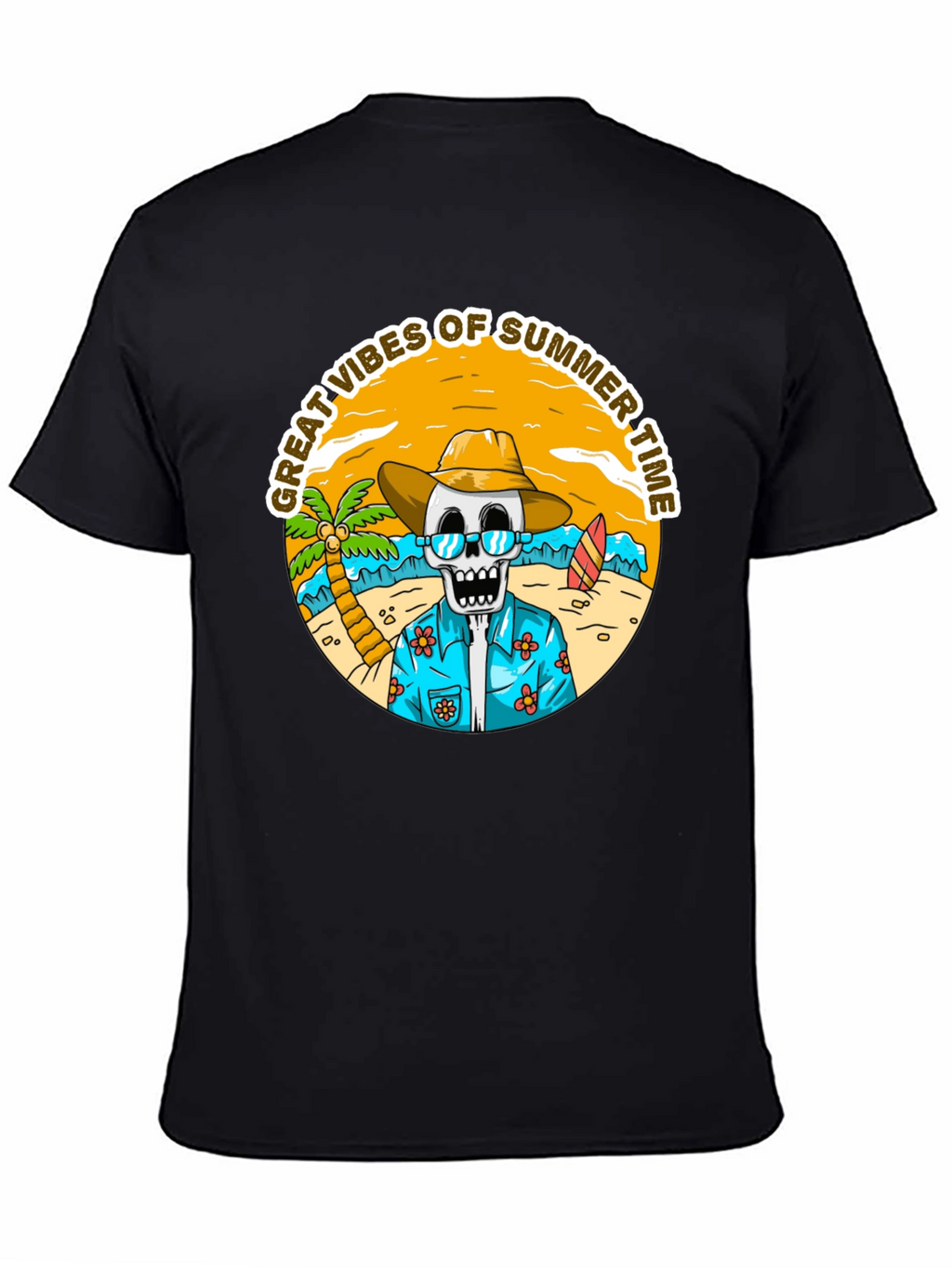 Summer Vibes Skeleton T-Shirt