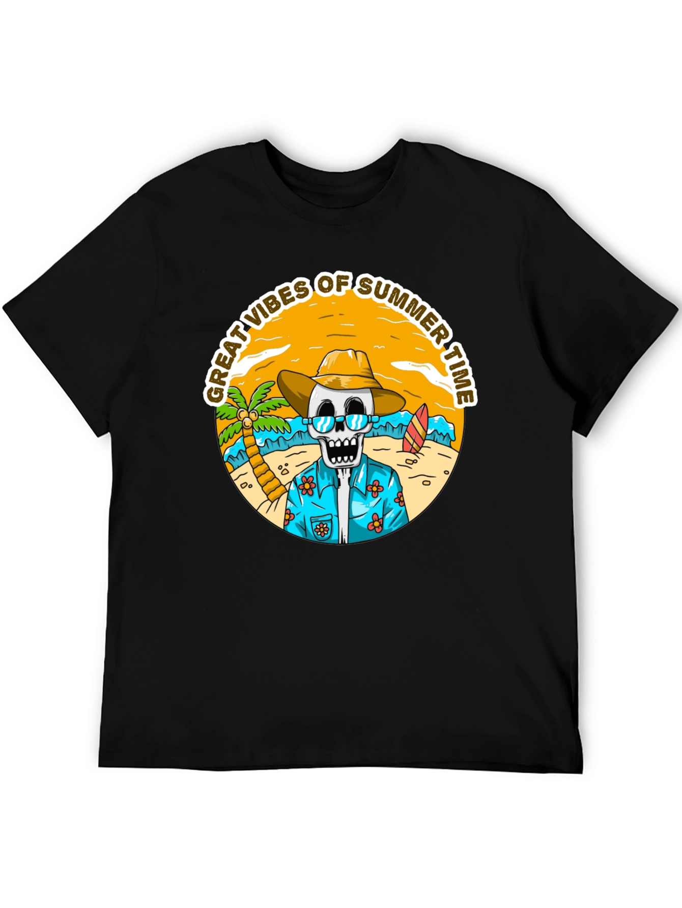 Summer Vibes Skeleton T-Shirt
