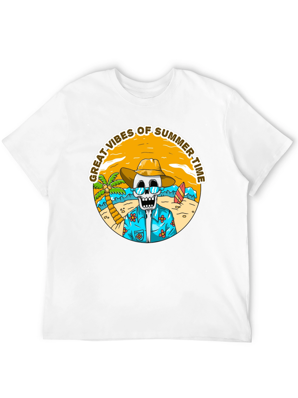 Summer Vibes Skeleton T-Shirt