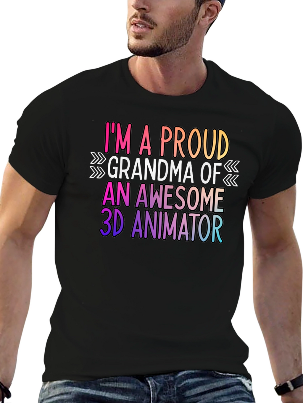 Proud Grandma 3D Animator Graphic Tee