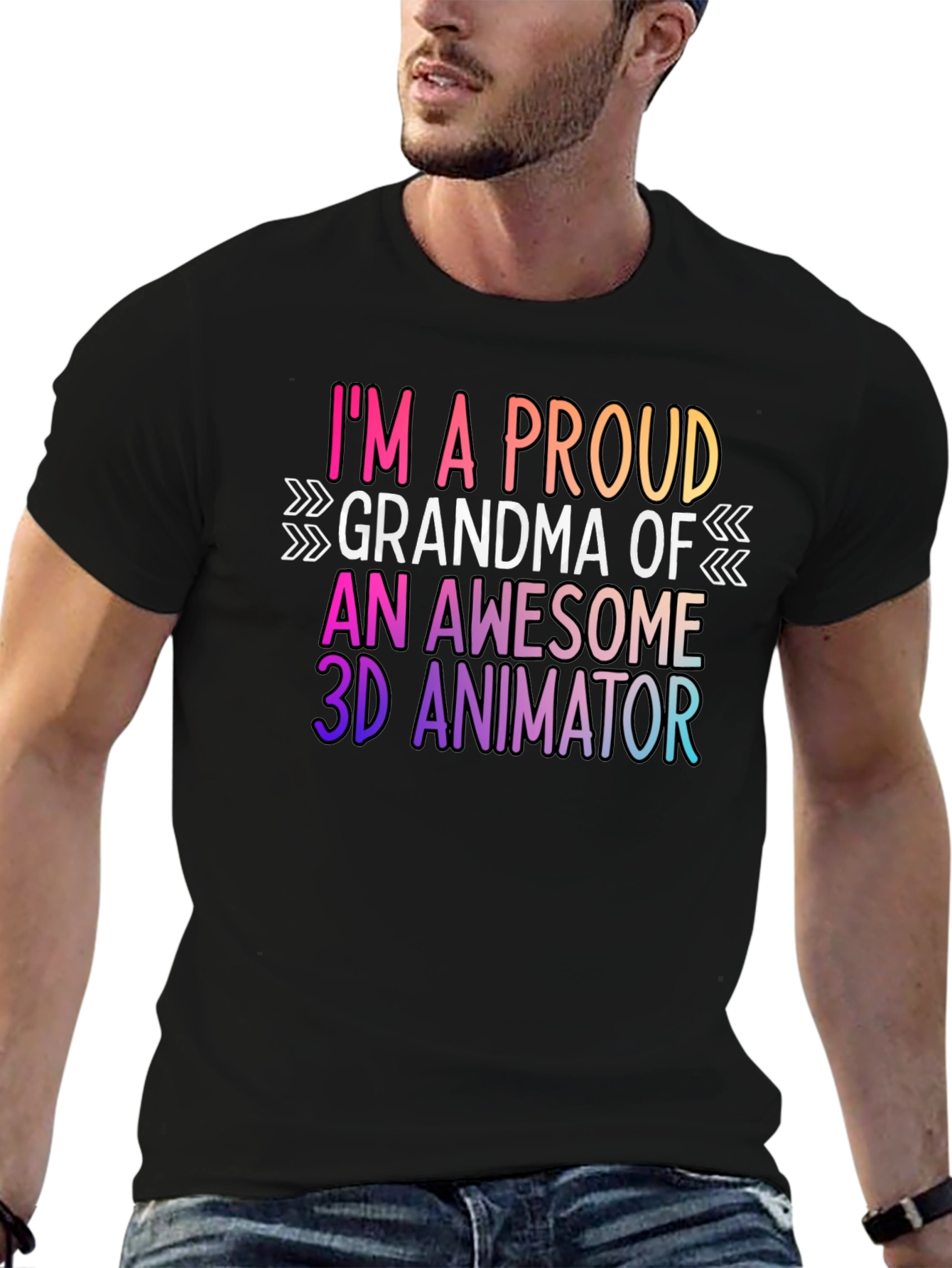 Proud Grandma 3D Animator Graphic Tee
