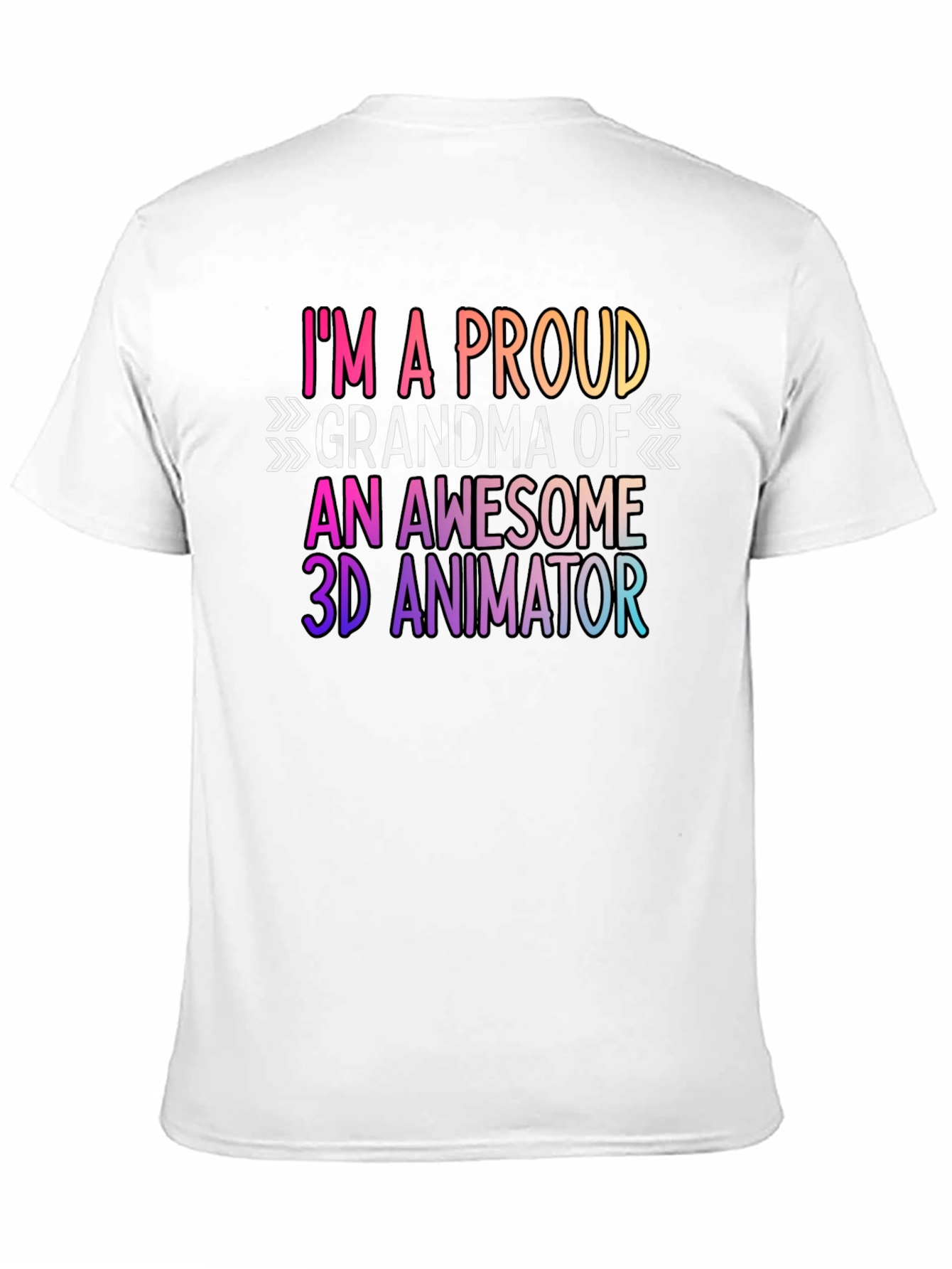 Proud Grandma 3D Animator Graphic Tee