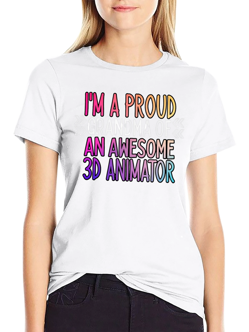 Proud Grandma 3D Animator Graphic Tee