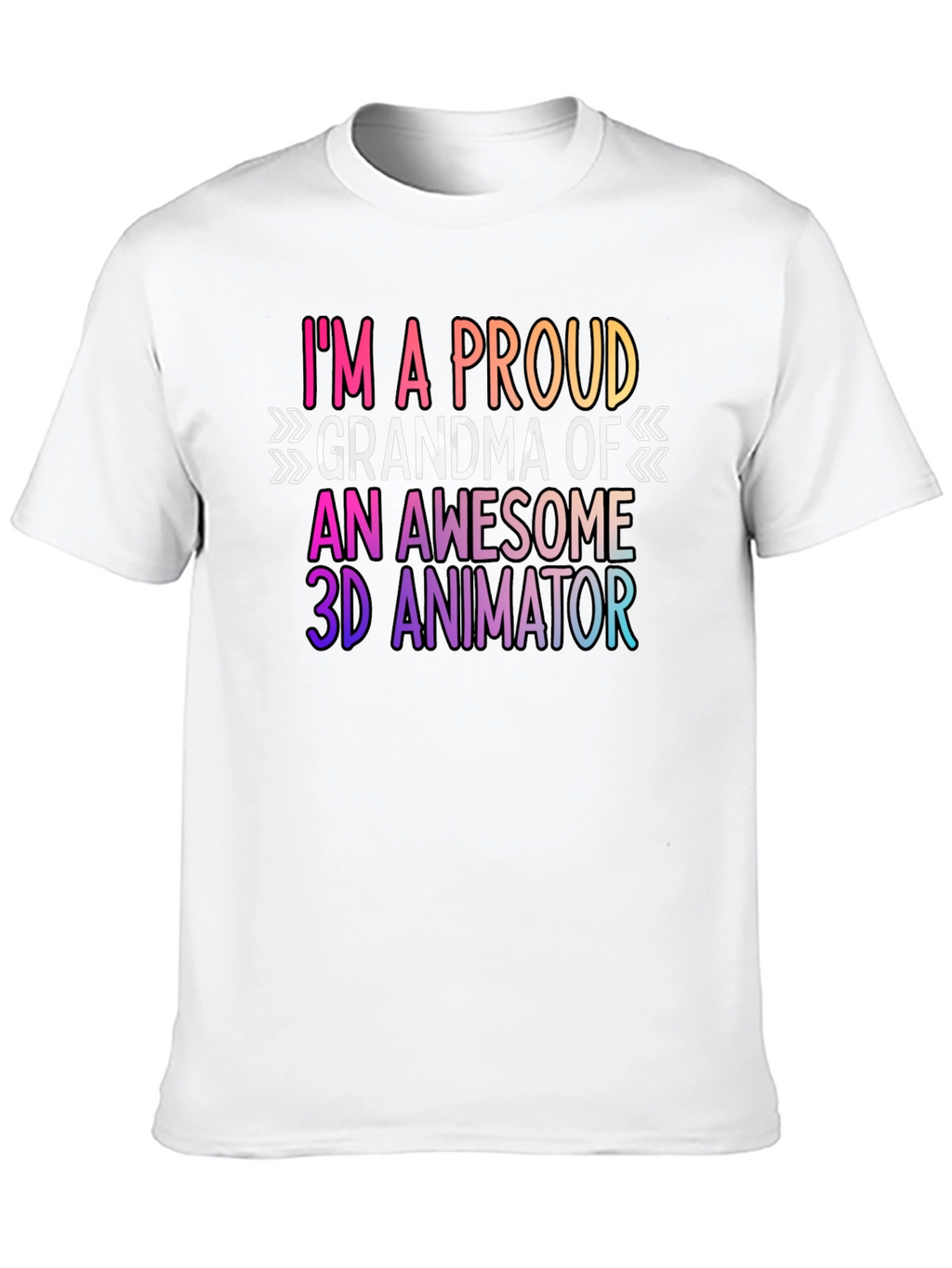Proud Grandma 3D Animator Graphic Tee