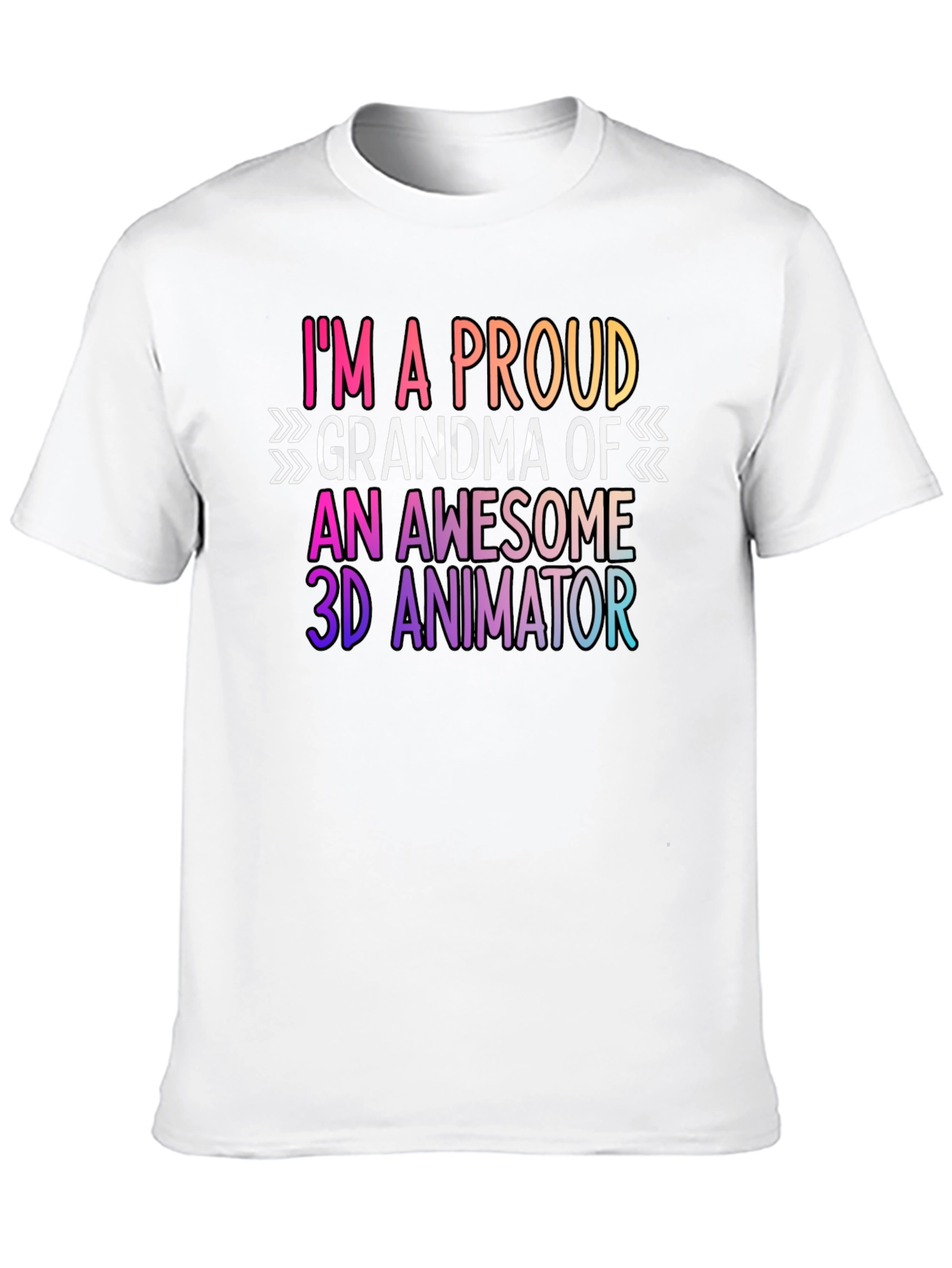Proud Grandma 3D Animator Graphic Tee