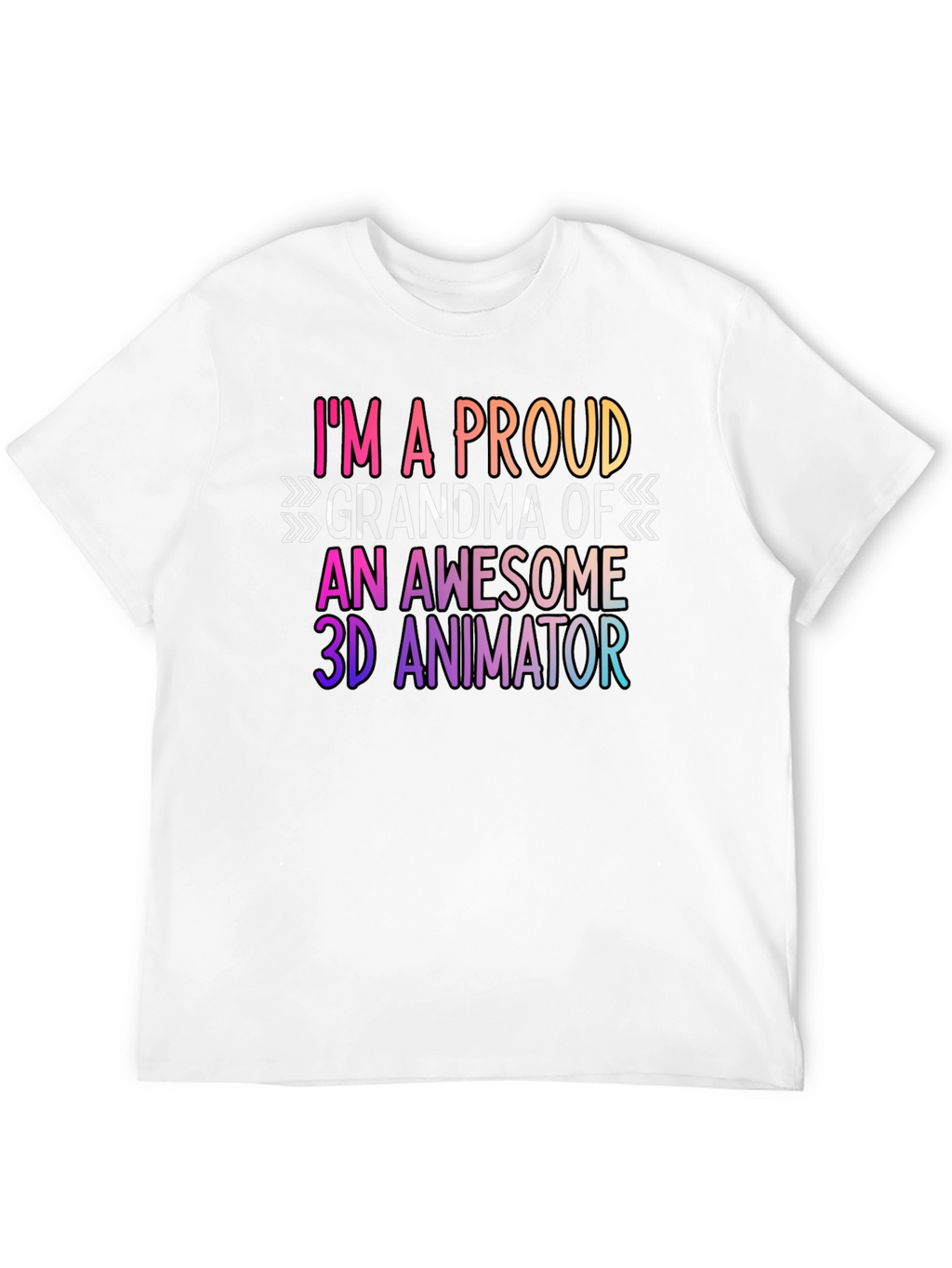 Proud Grandma 3D Animator Graphic Tee