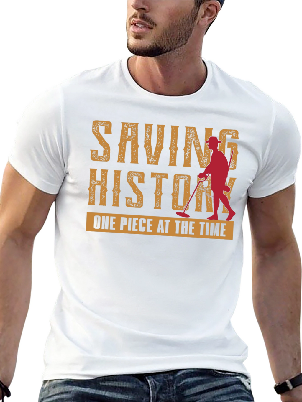 Saving History T-Shirt - Metal Detecting Tee
