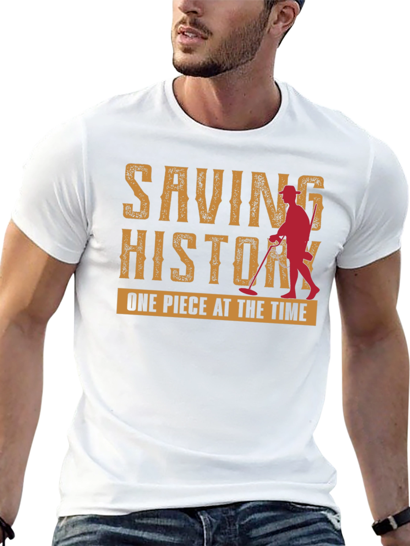 Saving History T-Shirt - Metal Detecting Tee