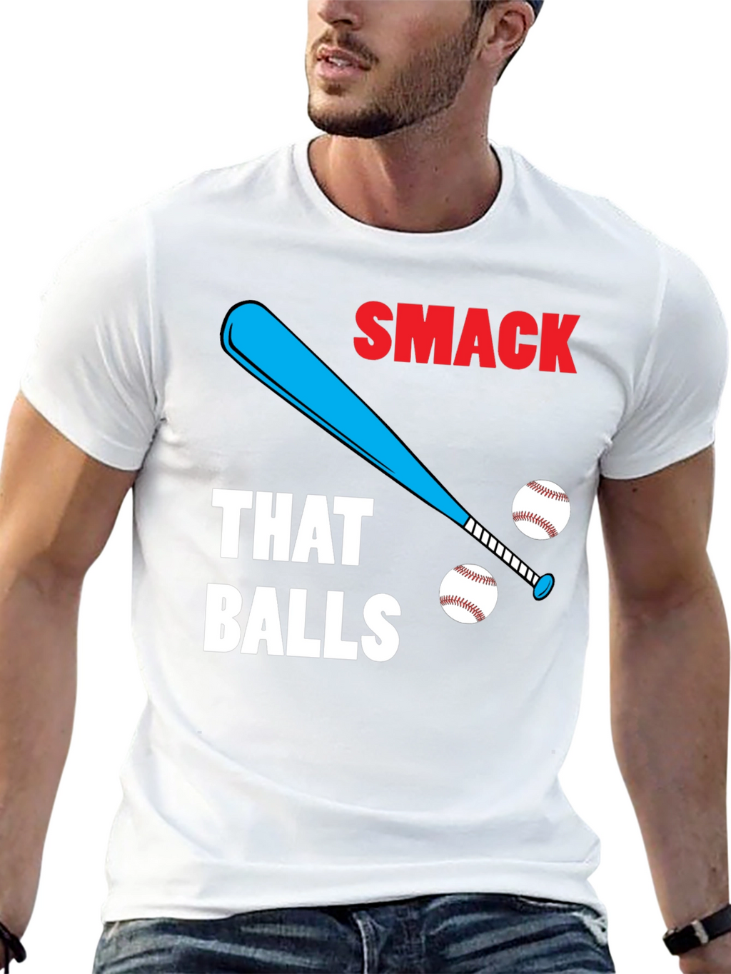 Smack That Balls T-Shirt | Funny Baseball Tee