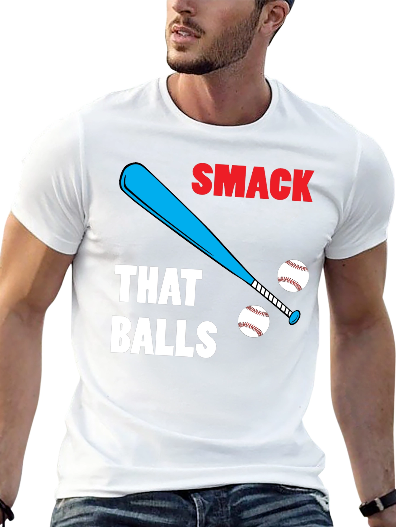 Smack That Balls T-Shirt | Funny Baseball Tee