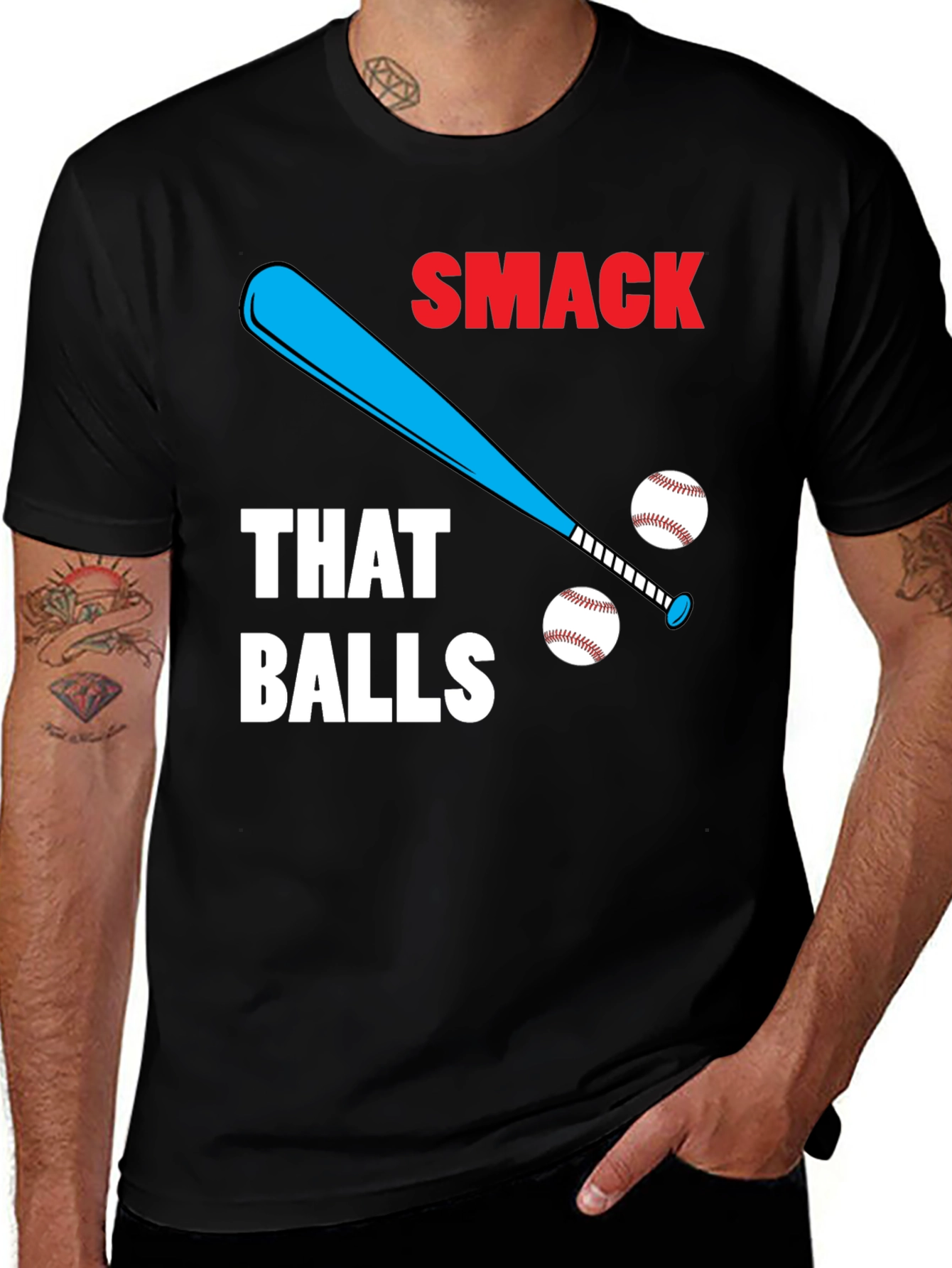 Smack That Balls T-Shirt | Funny Baseball Tee