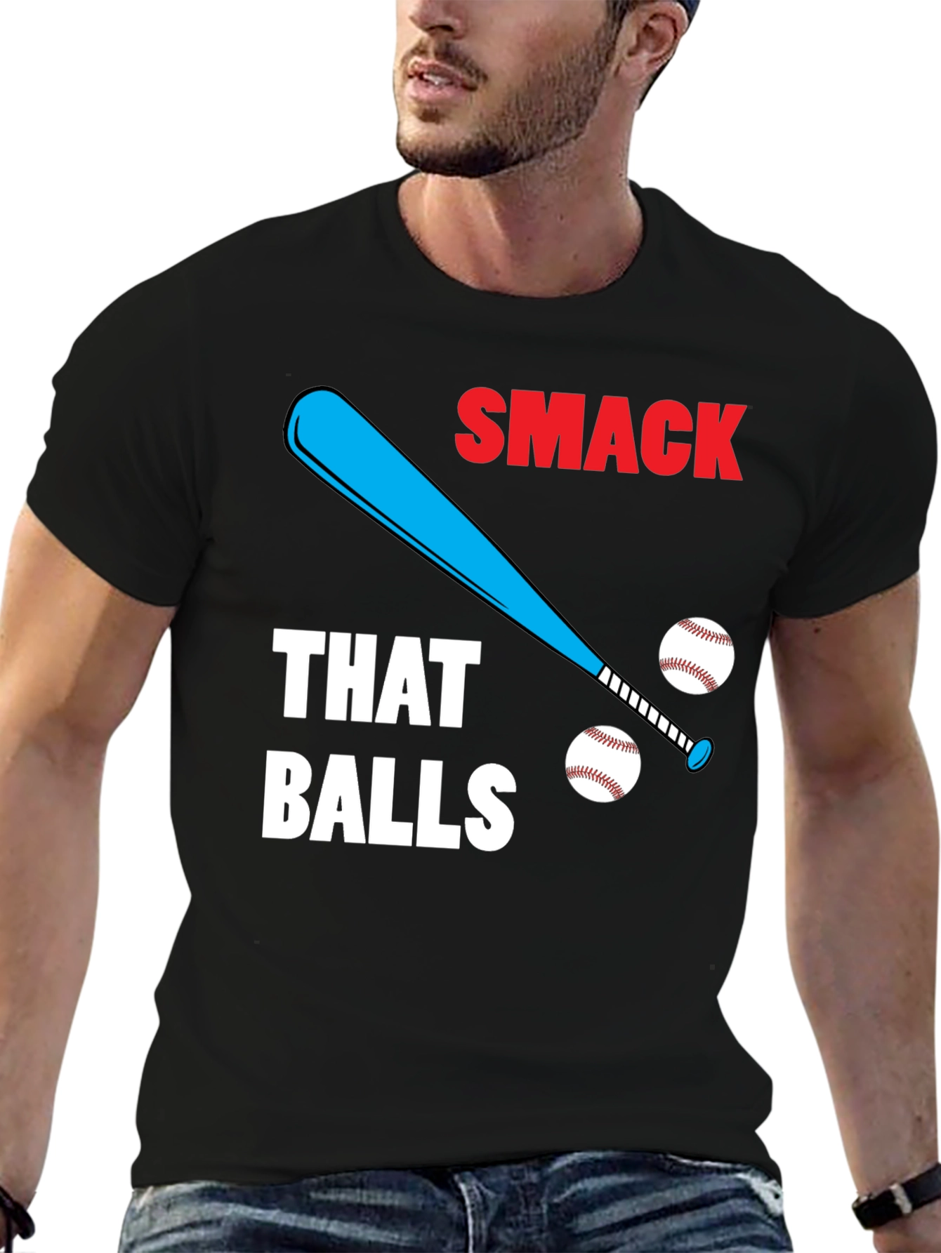 Smack That Balls T-Shirt | Funny Baseball Tee