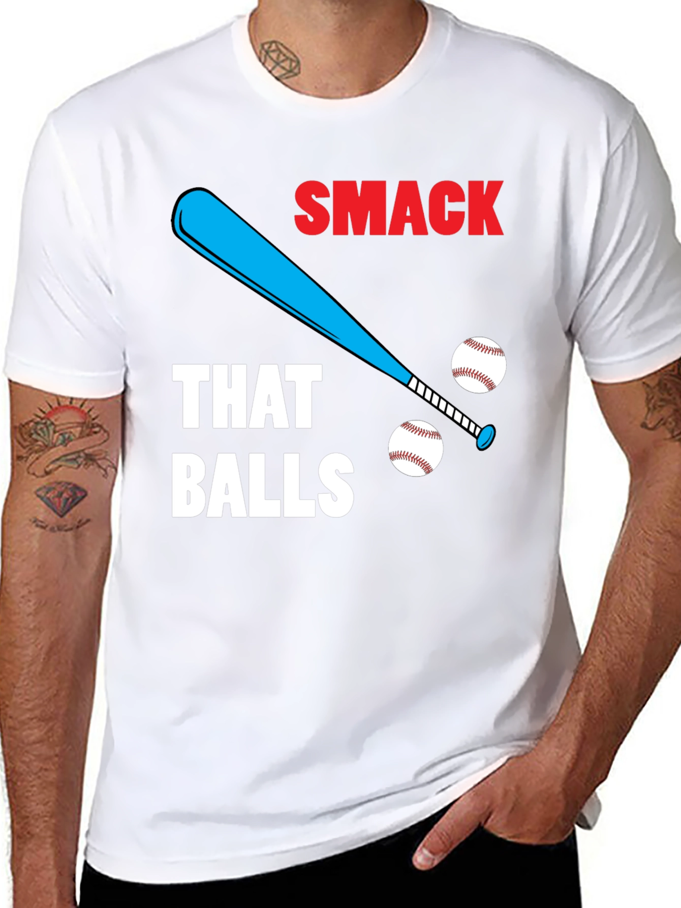 Smack That Balls T-Shirt | Funny Baseball Tee