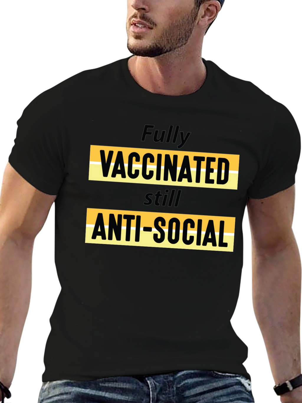 Vaccinated Anti-Social Graphic Tee