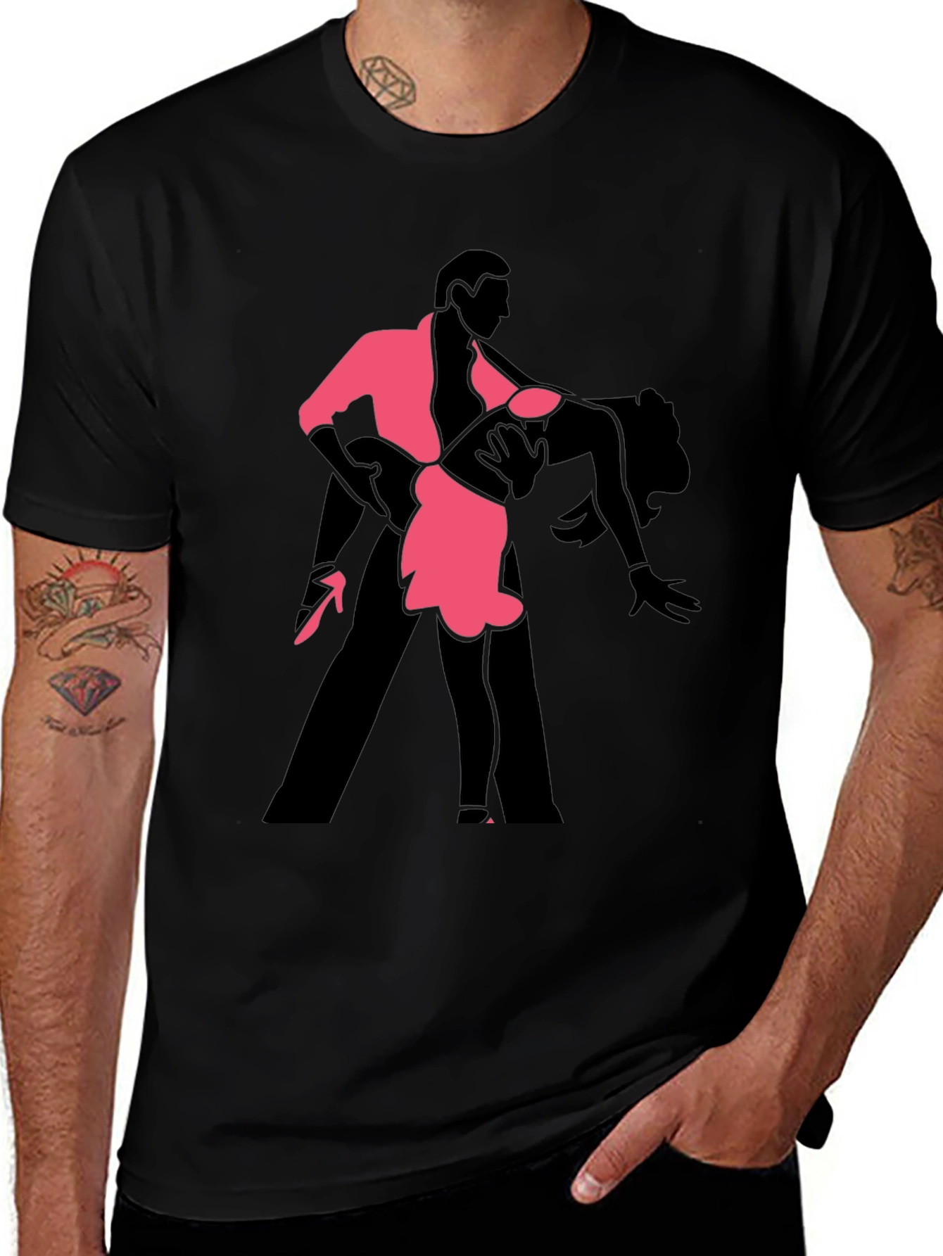 Dancing Couple Graphic Tee - Salsa Dance T-Shirt