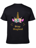 Stay Magical Unicorn Graphic T-Shirt