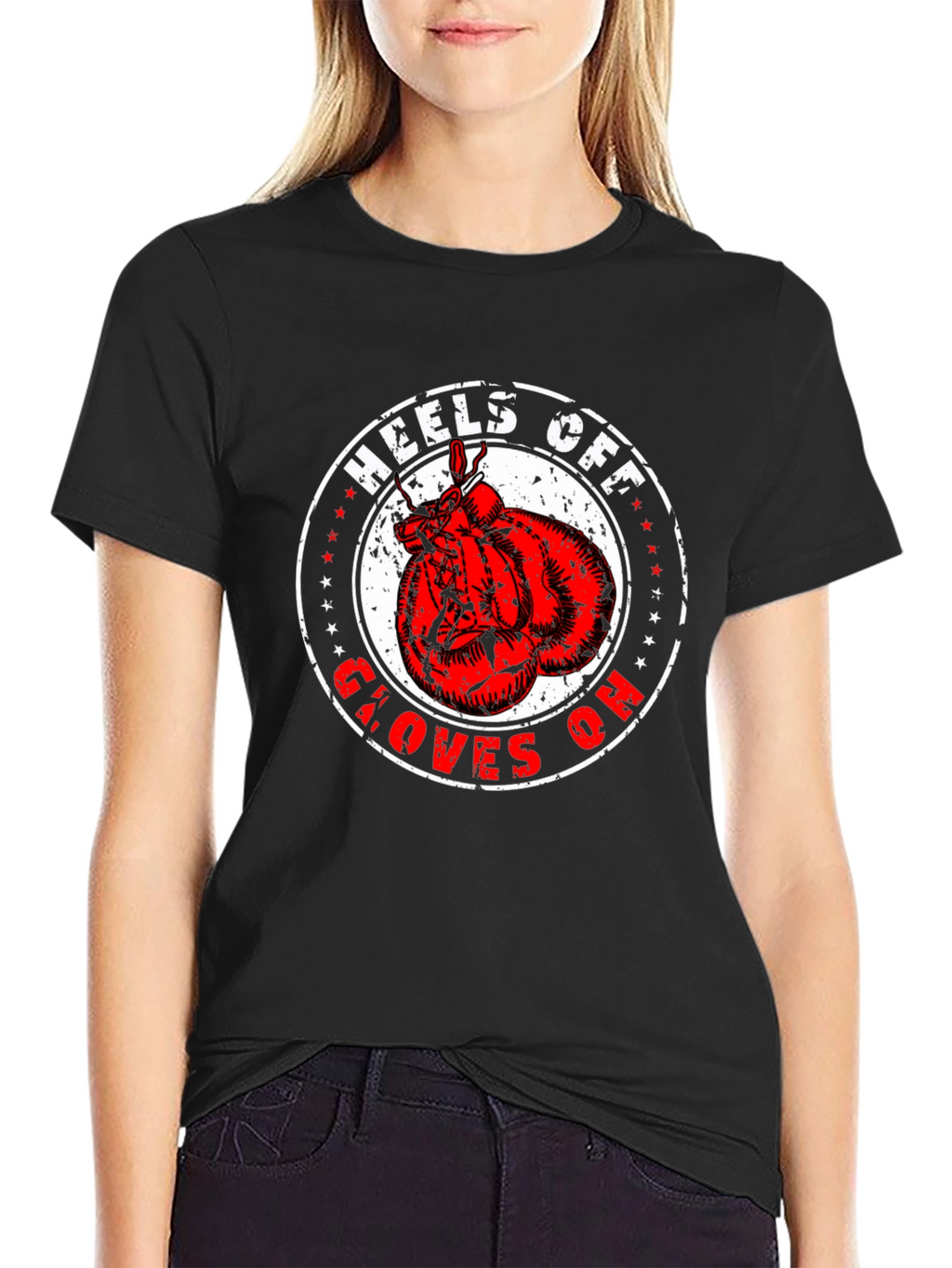 Heels Off Gloves On Boxing T-Shirt