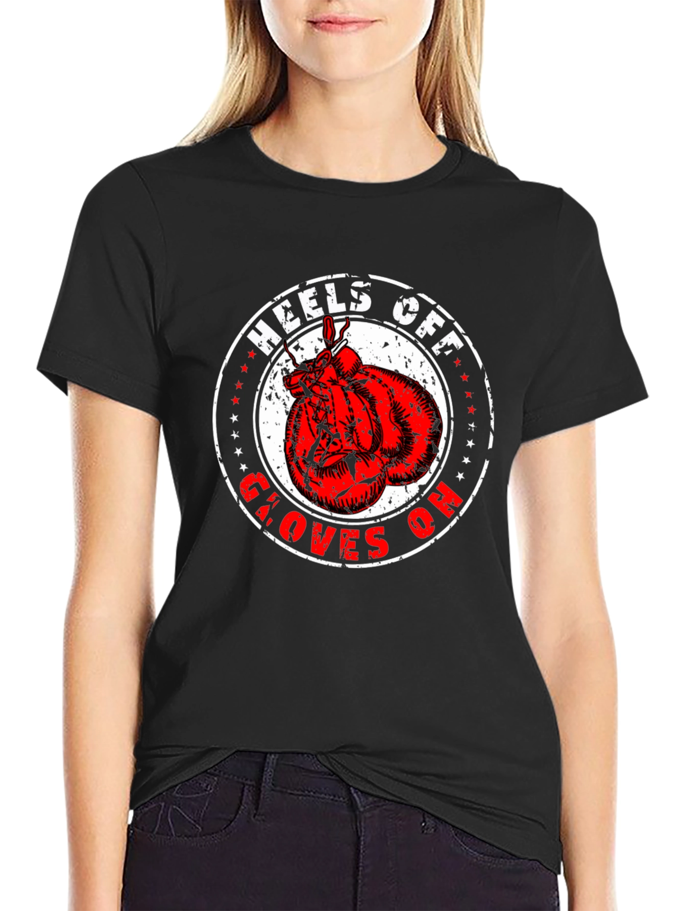 Heels Off Gloves On Boxing T-Shirt
