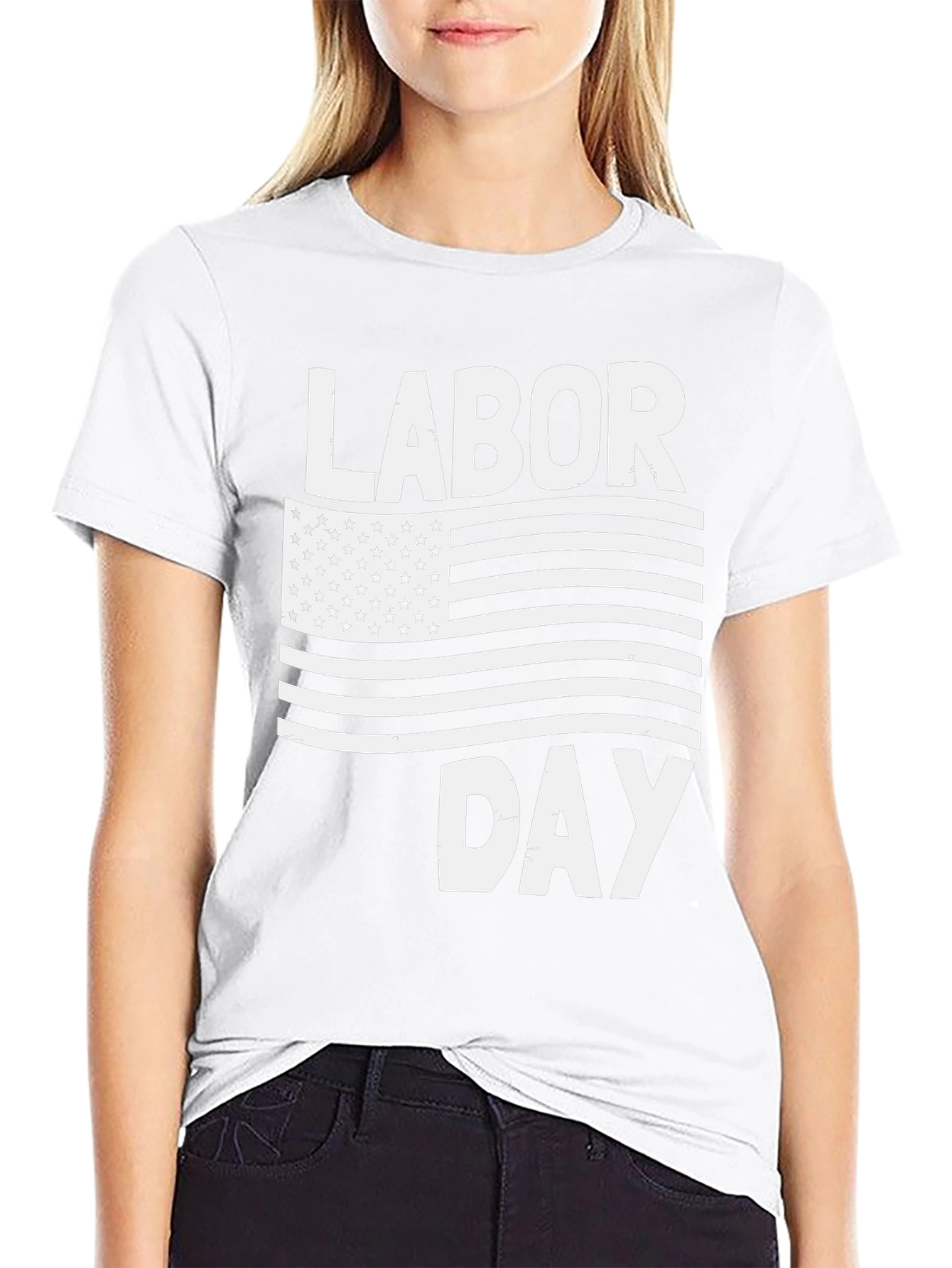 Labor Day USA Flag Graphic T-Shirt