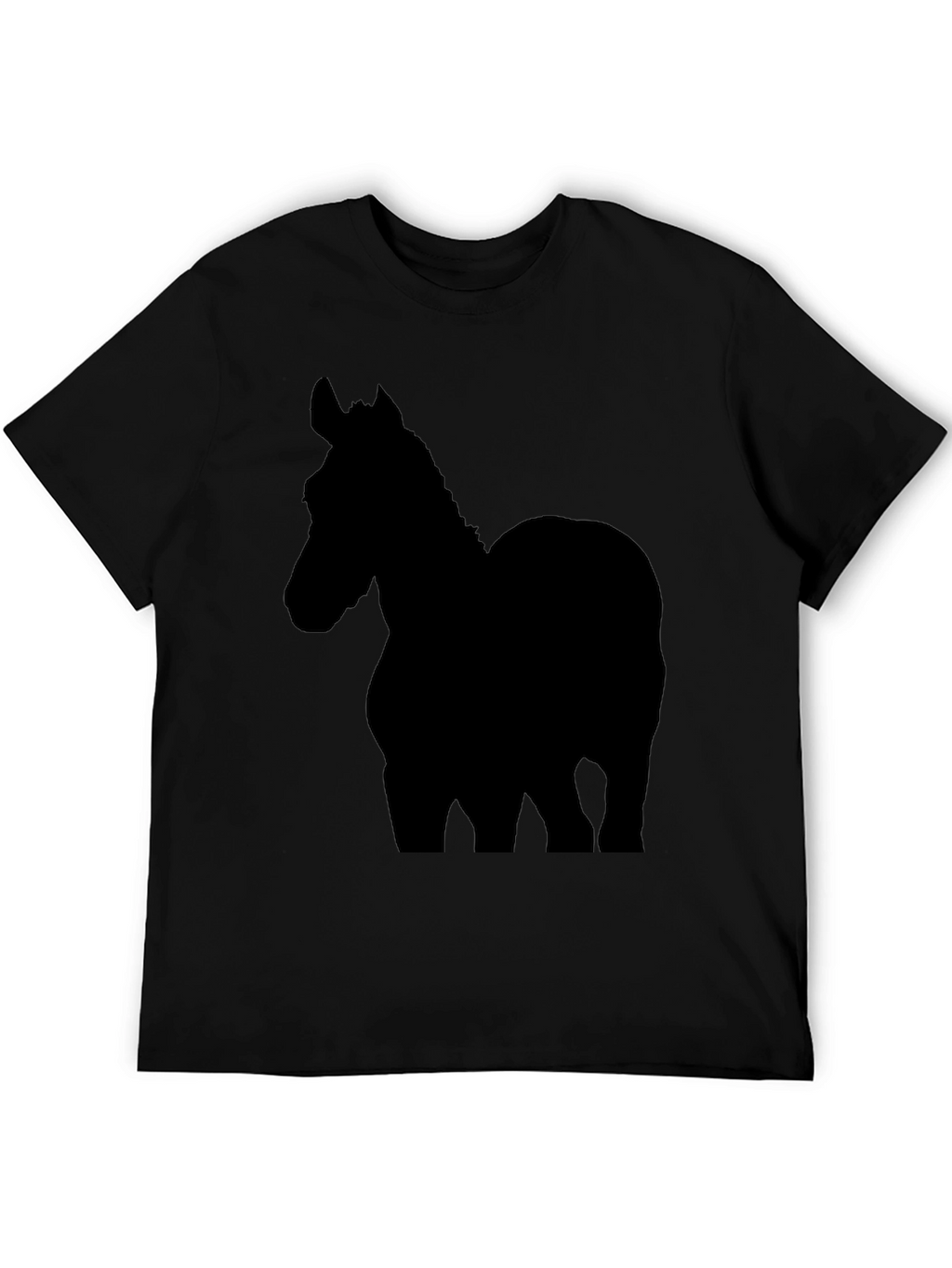 Black Horse Silhouette T-Shirt