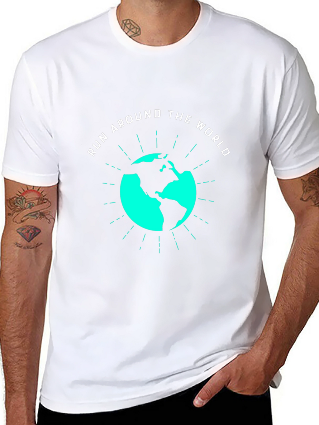 Run Around the World Graphic T-Shirt