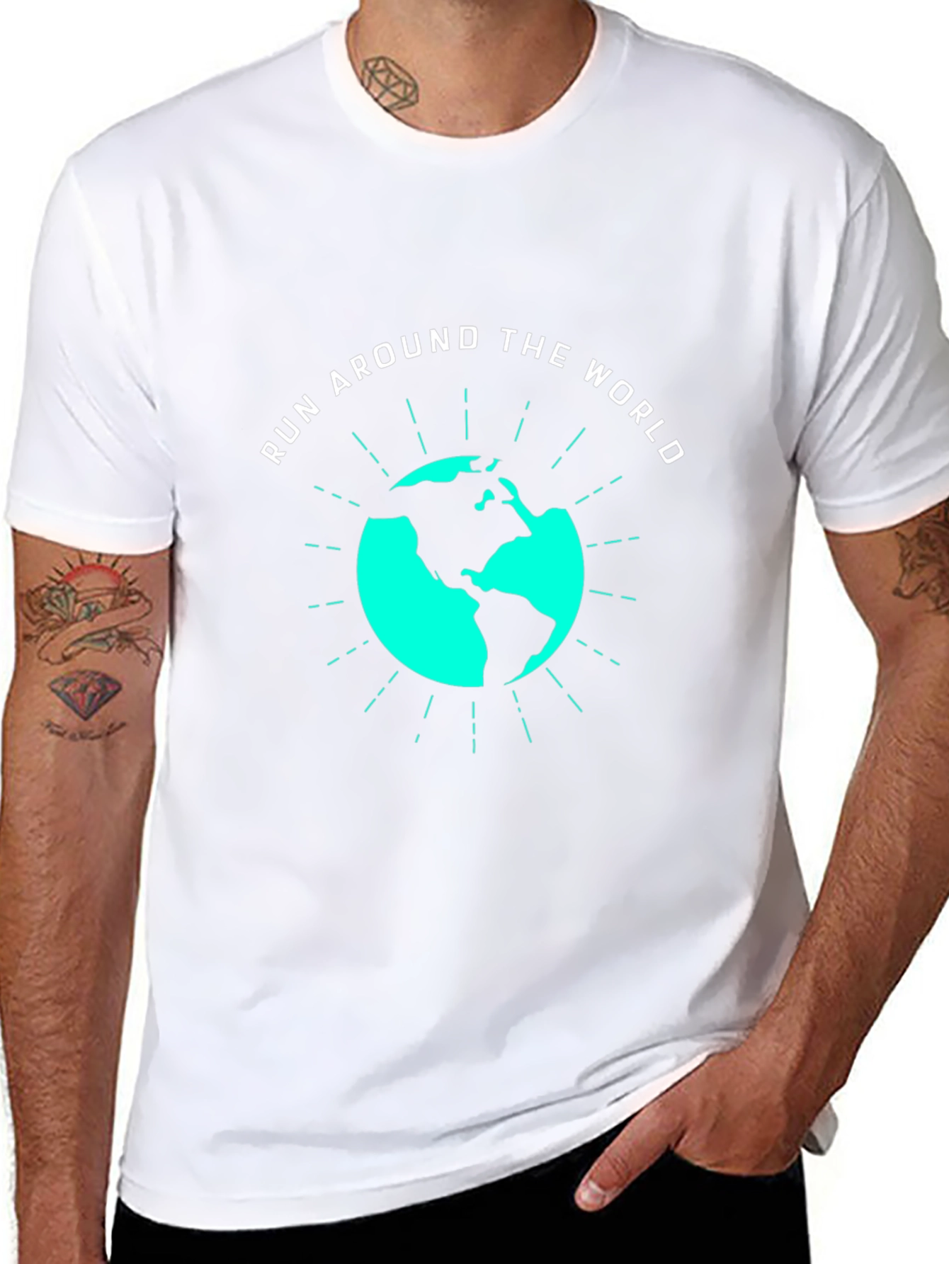Run Around the World Graphic T-Shirt