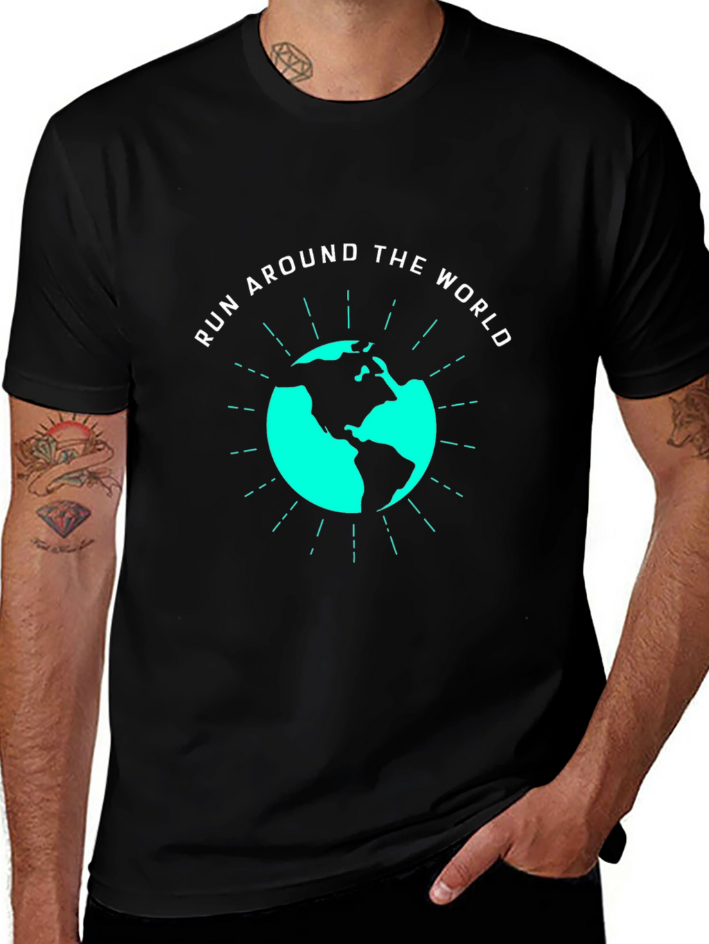 Run Around the World Graphic T-Shirt