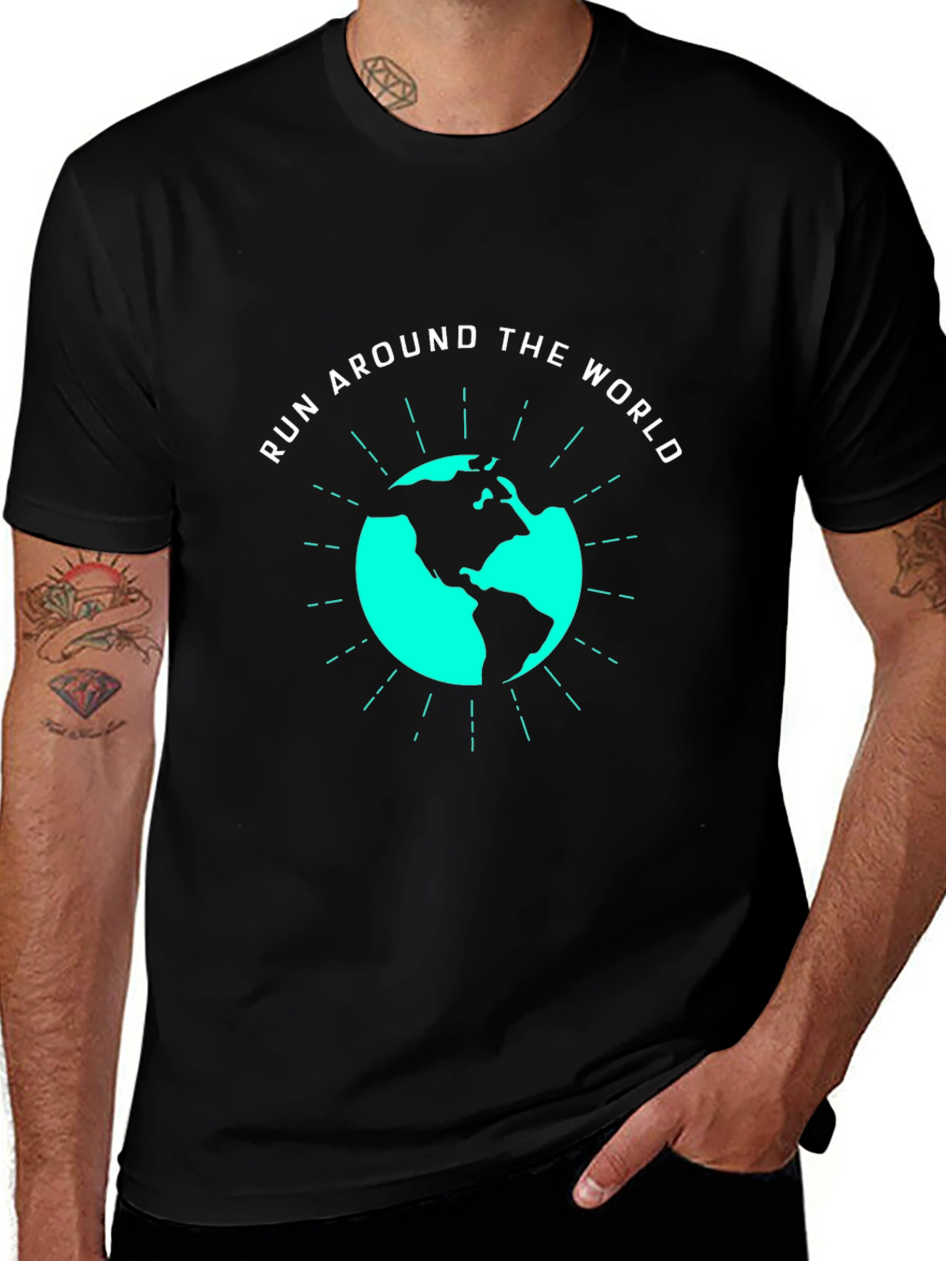 Run Around the World Graphic T-Shirt