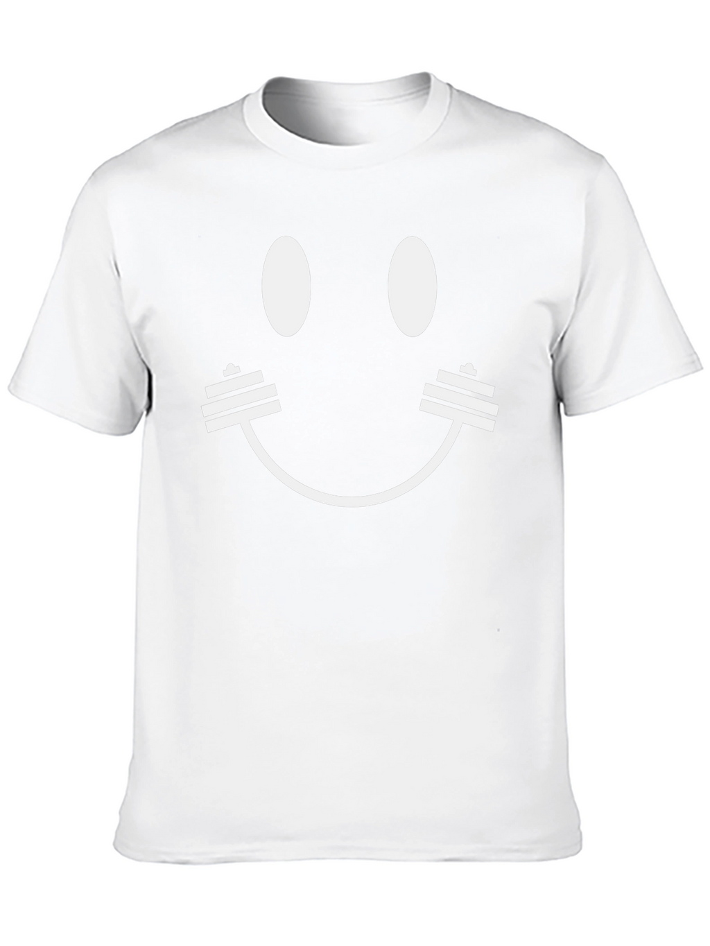 Workout Smiley Face T-Shirt - Black