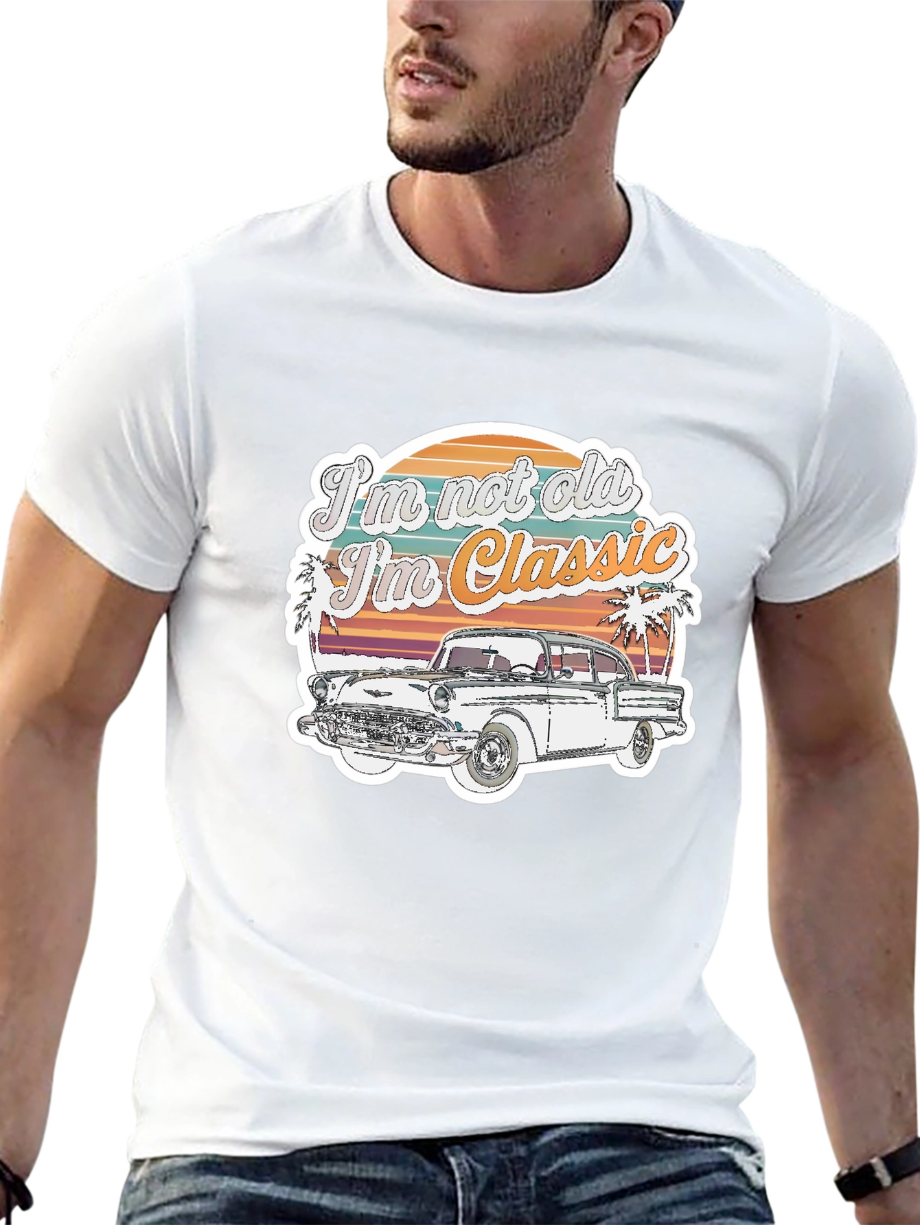 Retro Car Graphic Tee: Im Not Old Im Classic