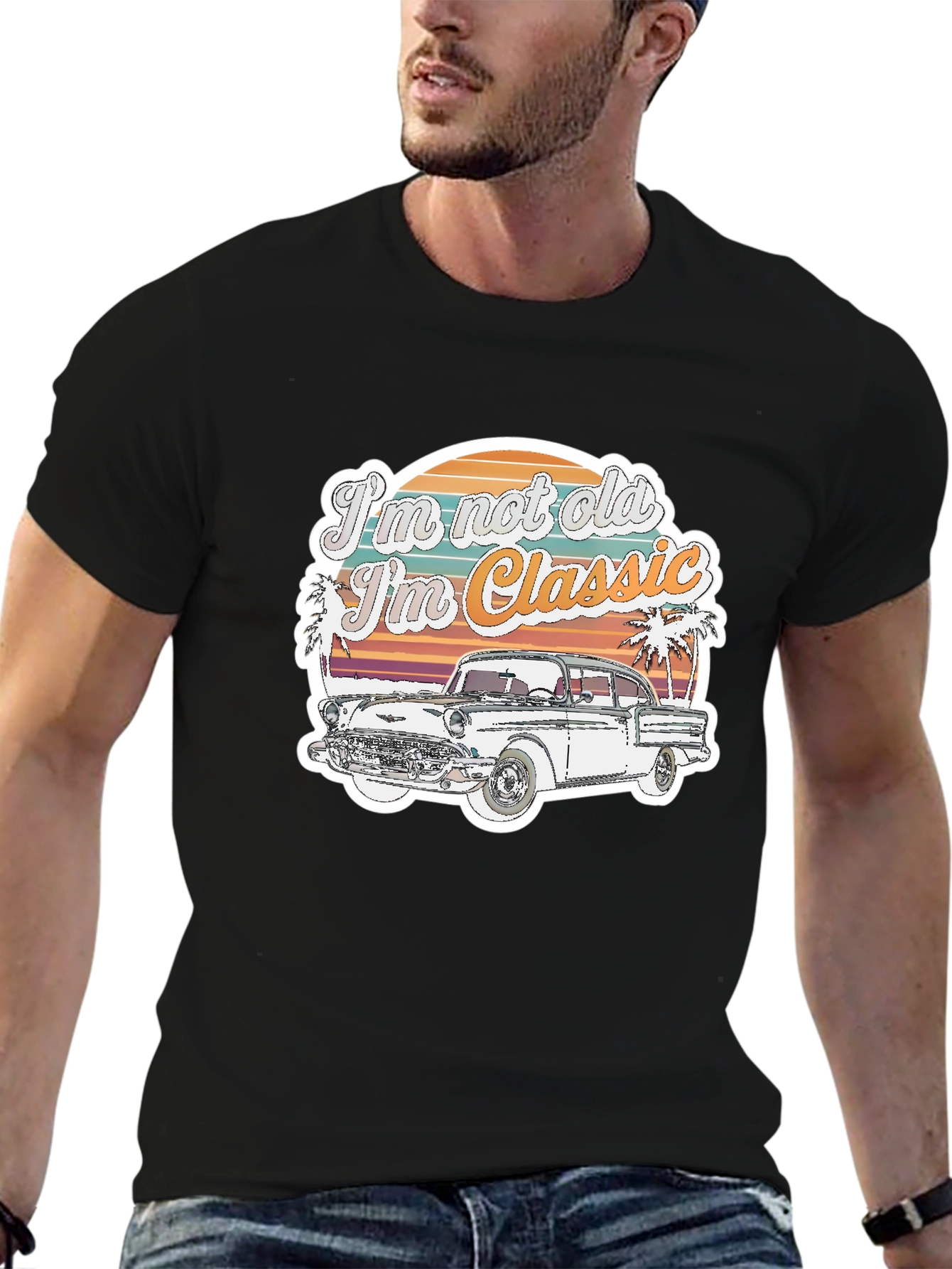 Retro Car Graphic Tee: Im Not Old Im Classic
