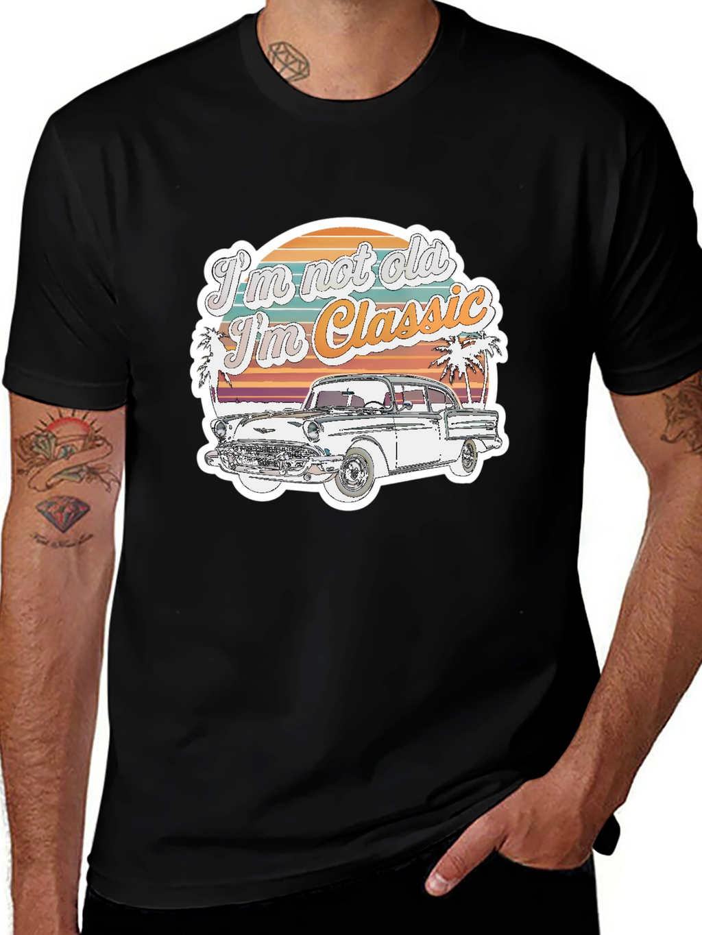 Retro Car Graphic Tee: Im Not Old Im Classic