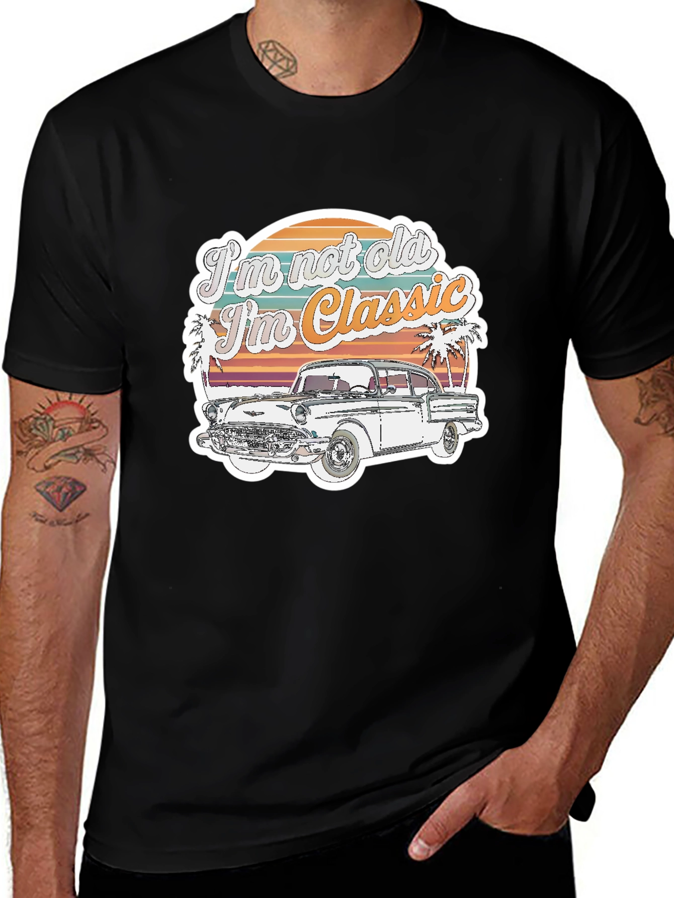 Retro Car Graphic Tee: Im Not Old Im Classic