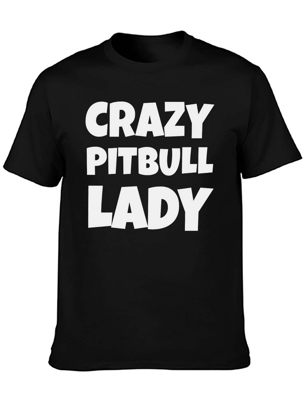 Crazy Pitbull Lady Graphic Tee