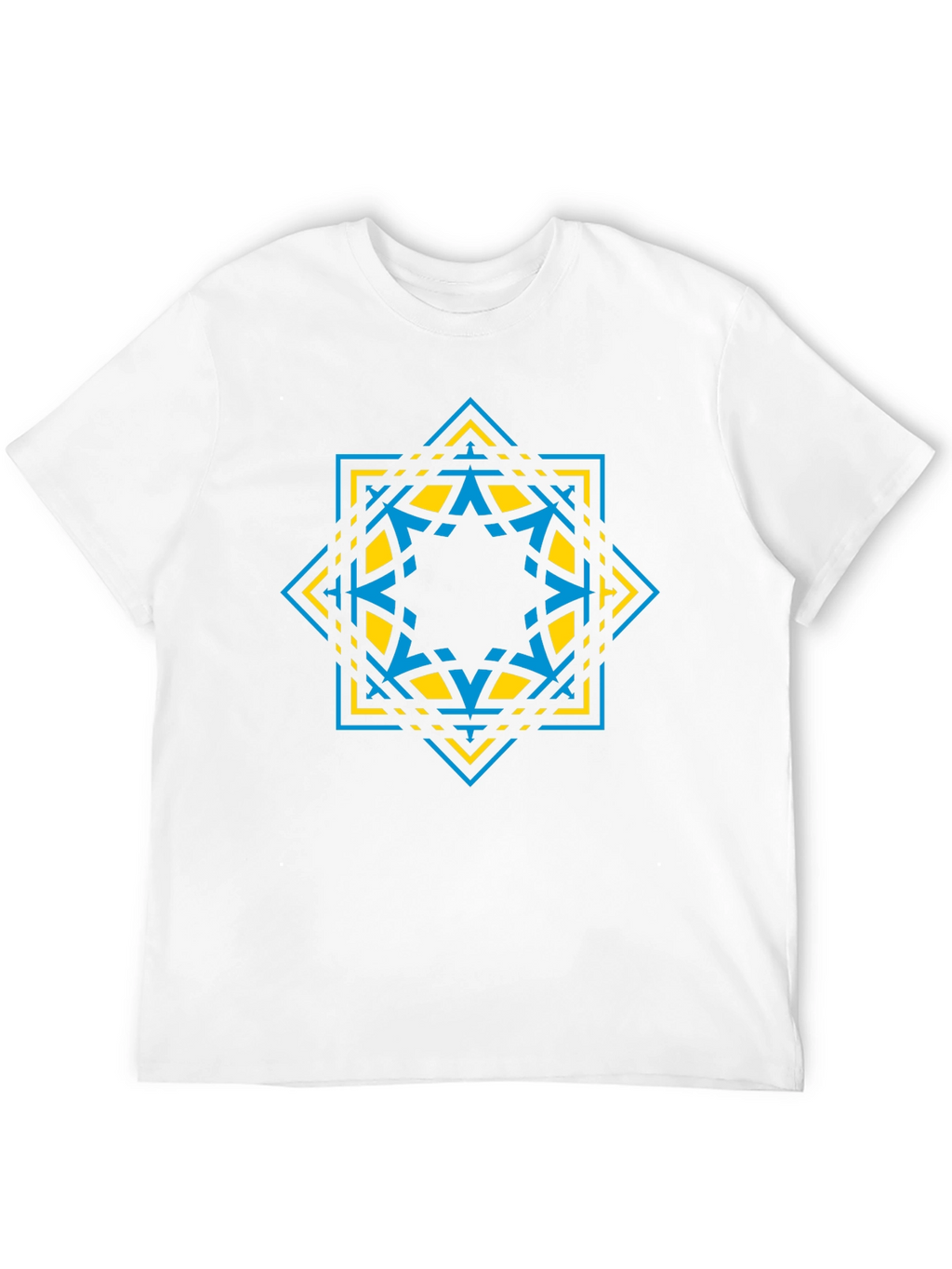 Geometric Star Graphic Tee - Modern Design