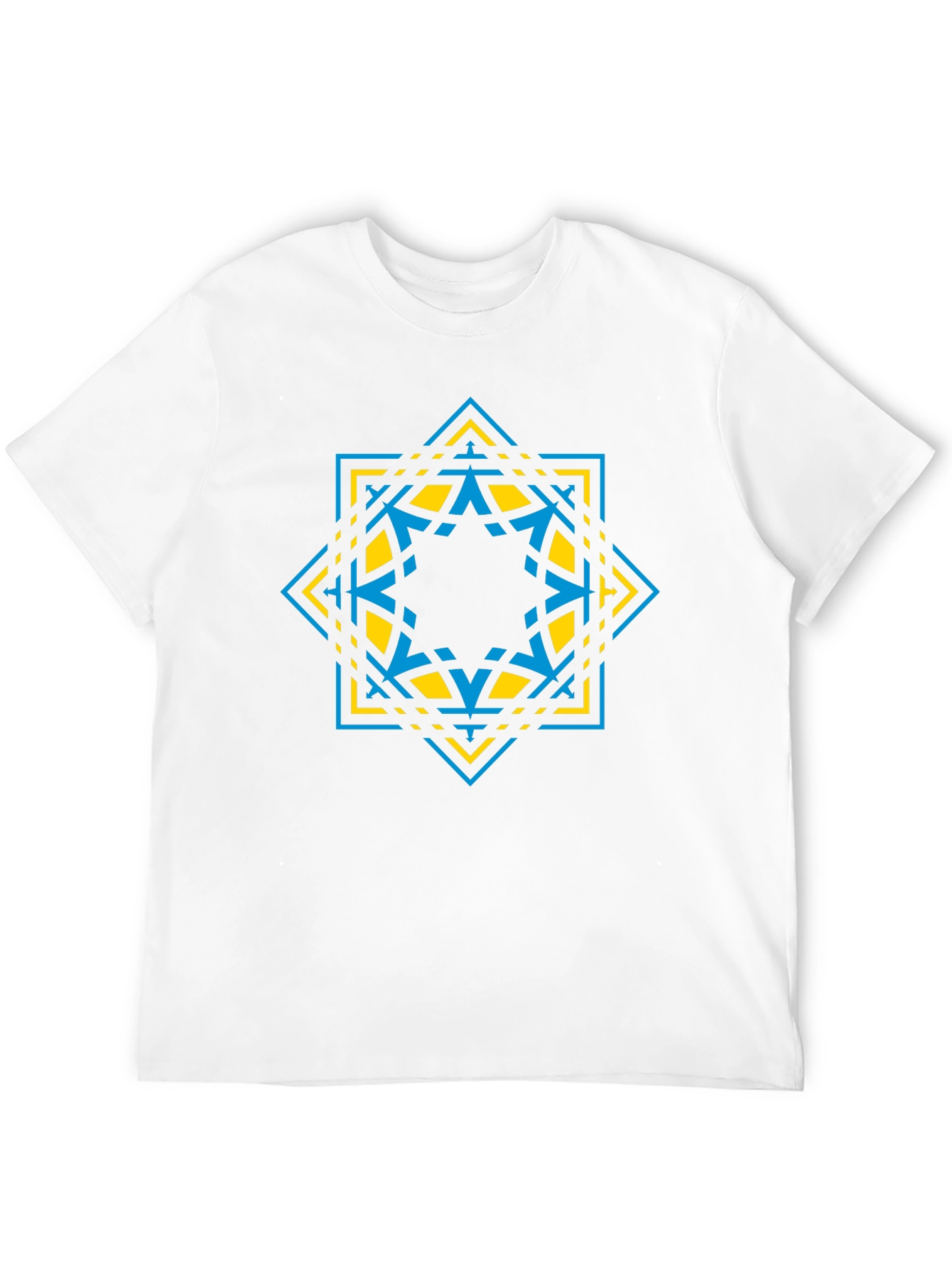 Geometric Star Graphic Tee - Modern Design