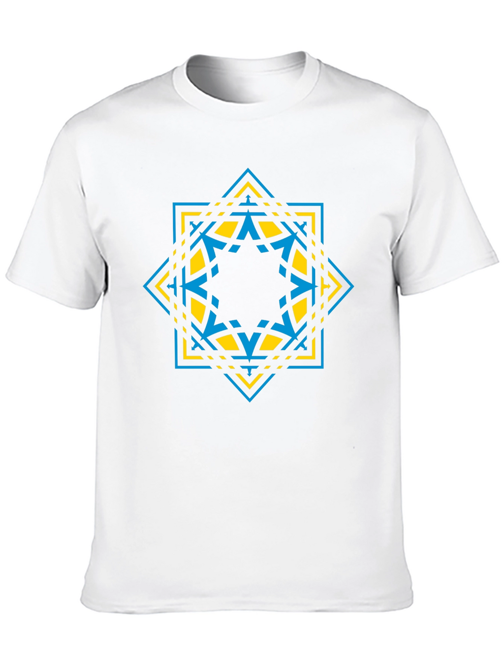 Geometric Star Graphic Tee - Modern Design