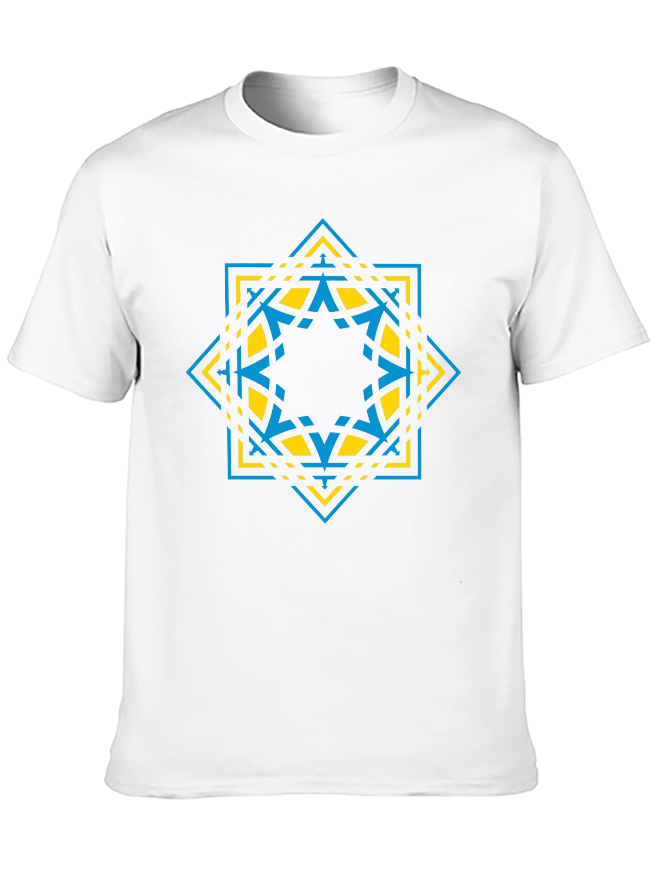 Geometric Star Graphic Tee - Modern Design