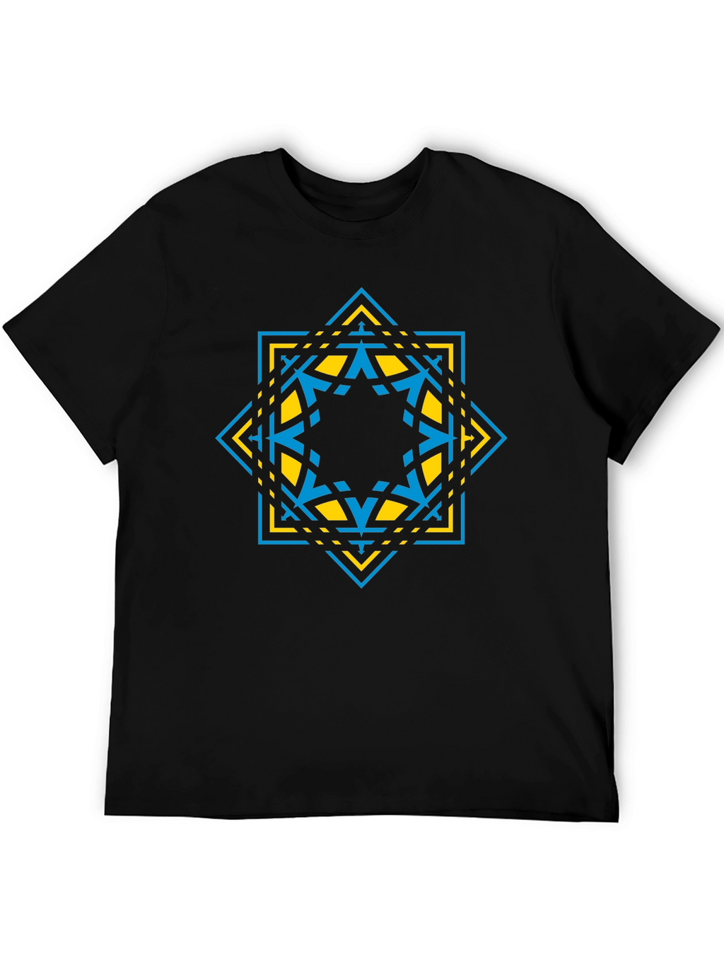 Geometric Star Graphic Tee - Modern Design