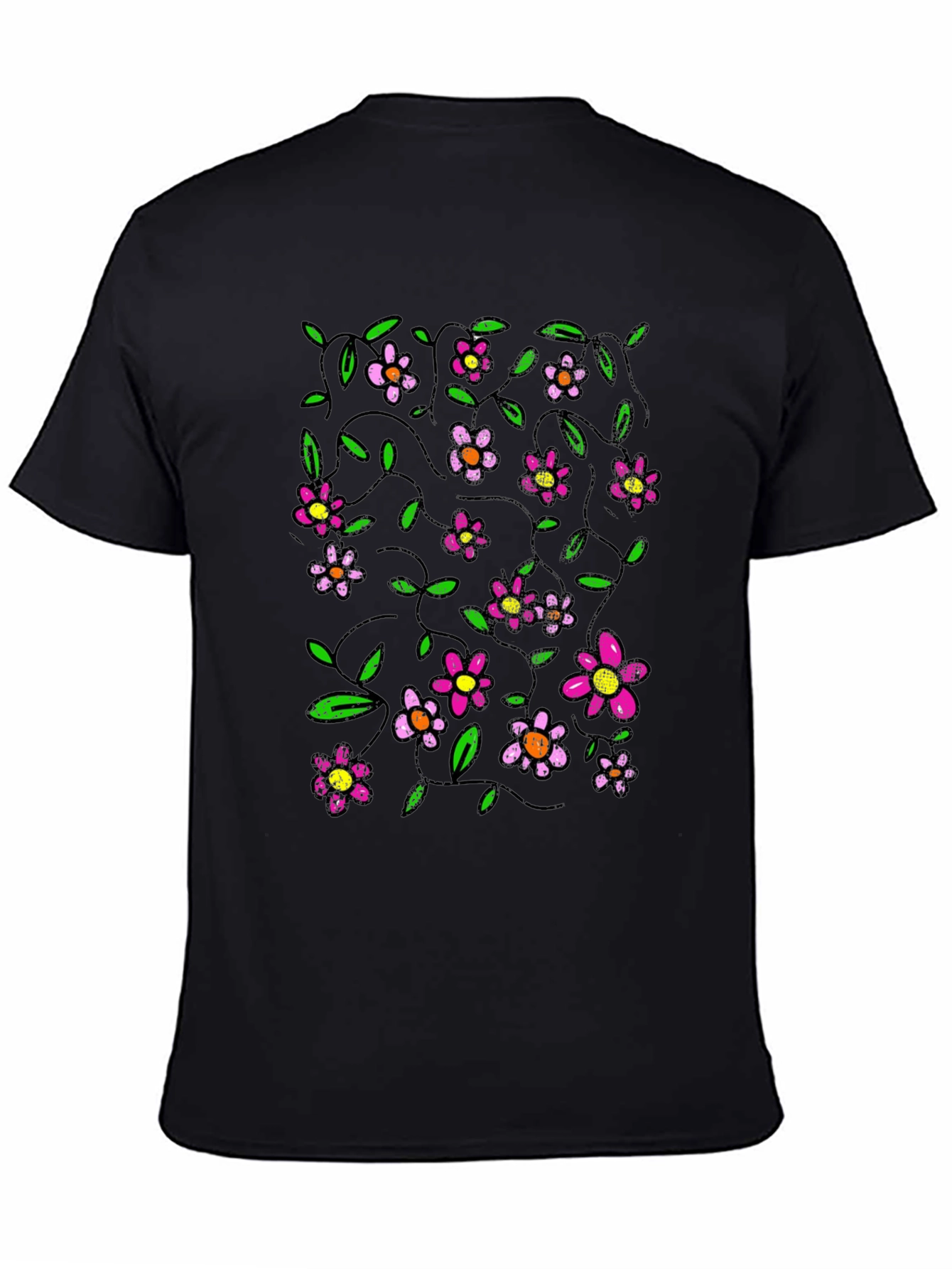 Floral T-Shirt - Pink Flower Design