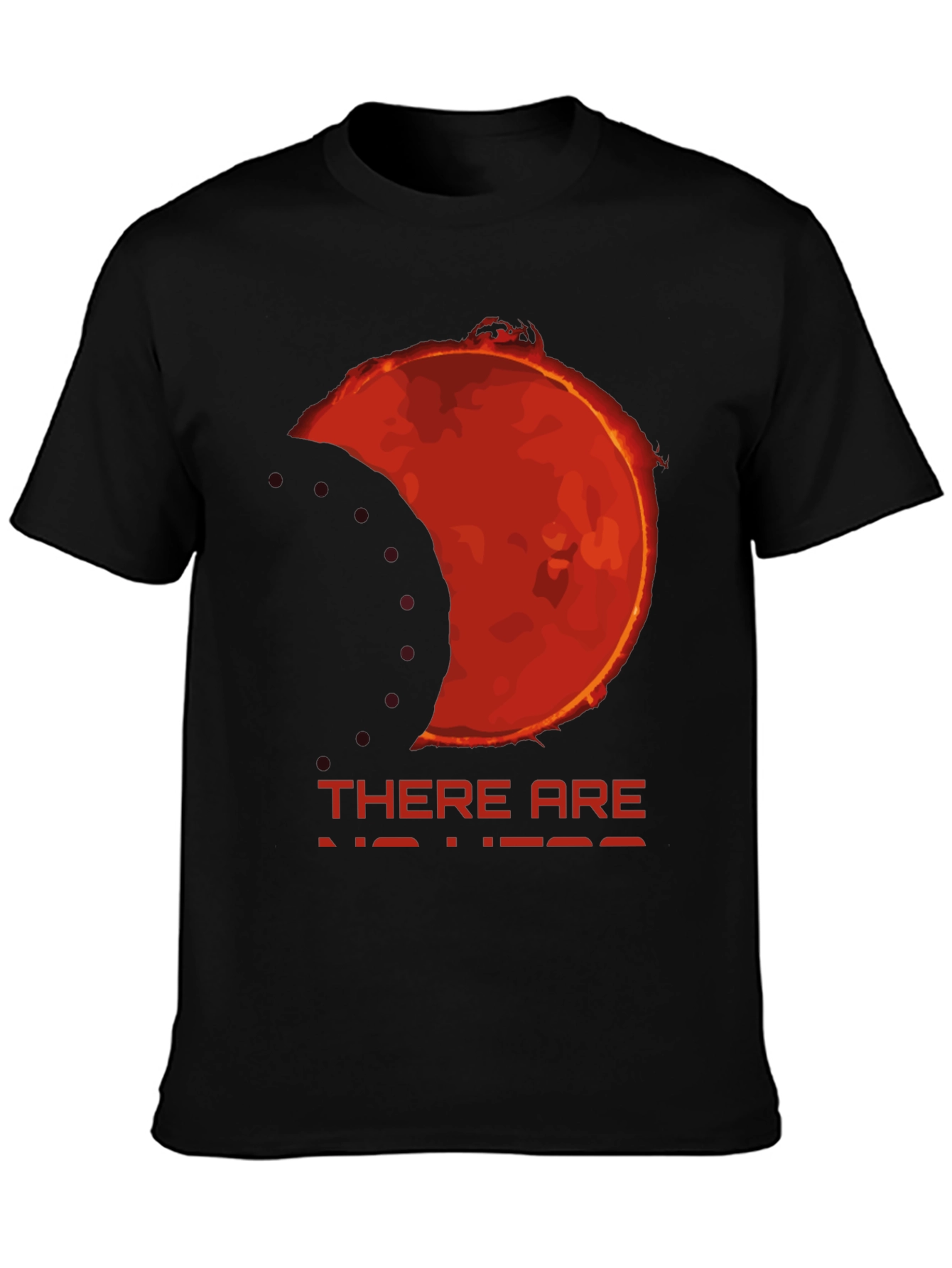 Eclipse Graphic Tee - There Are No Heroes Black T-Shirt