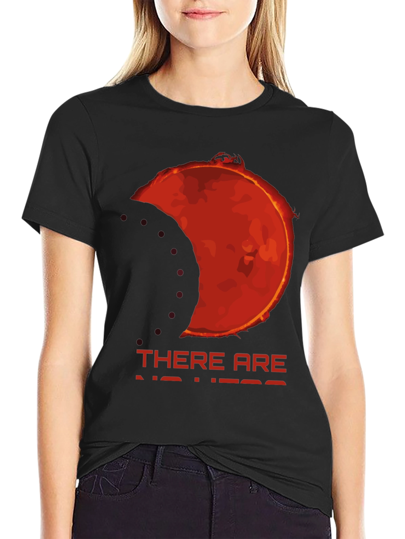Eclipse Graphic Tee - There Are No Heroes Black T-Shirt