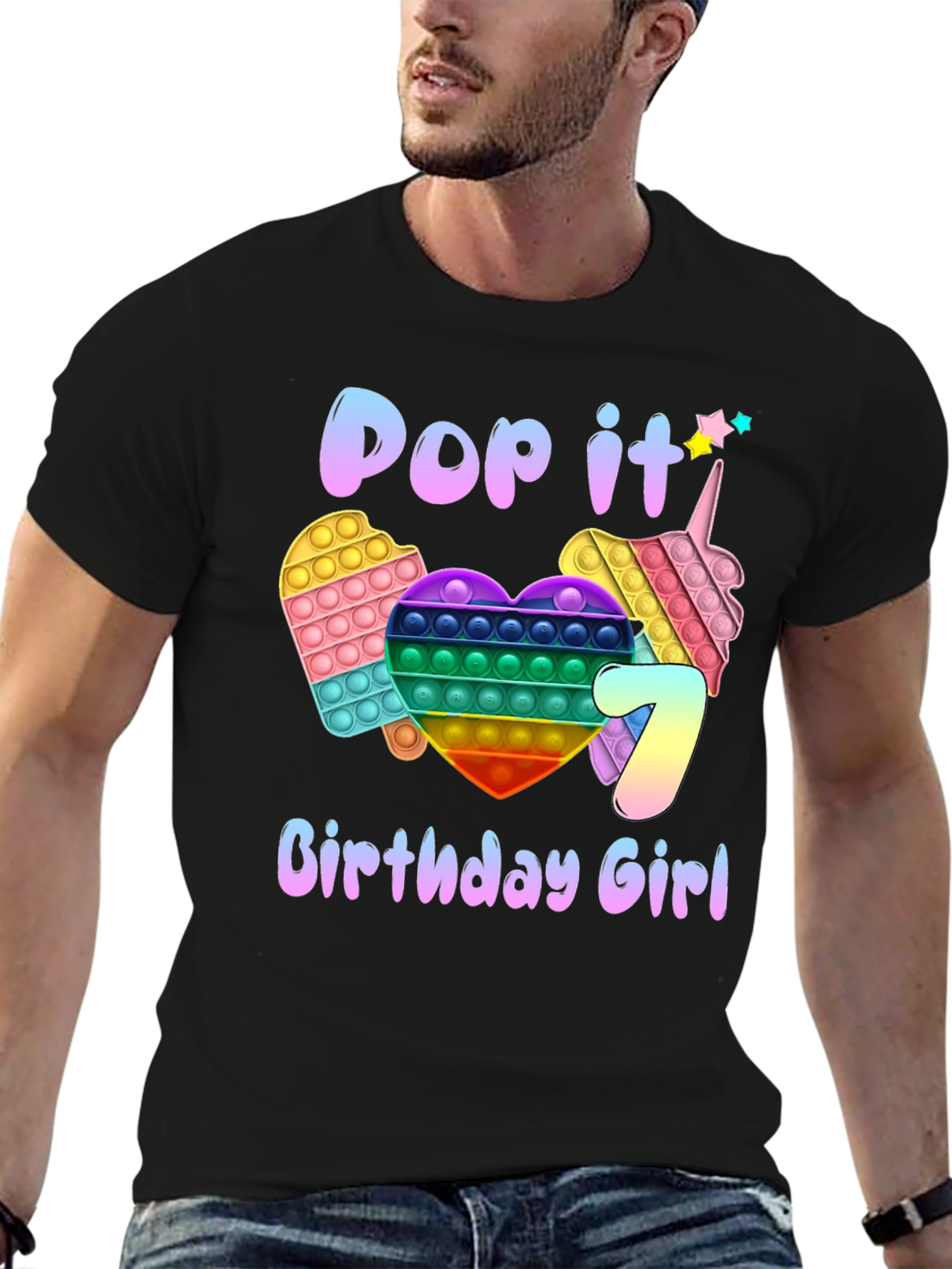 Pop It Birthday Girl T-Shirt